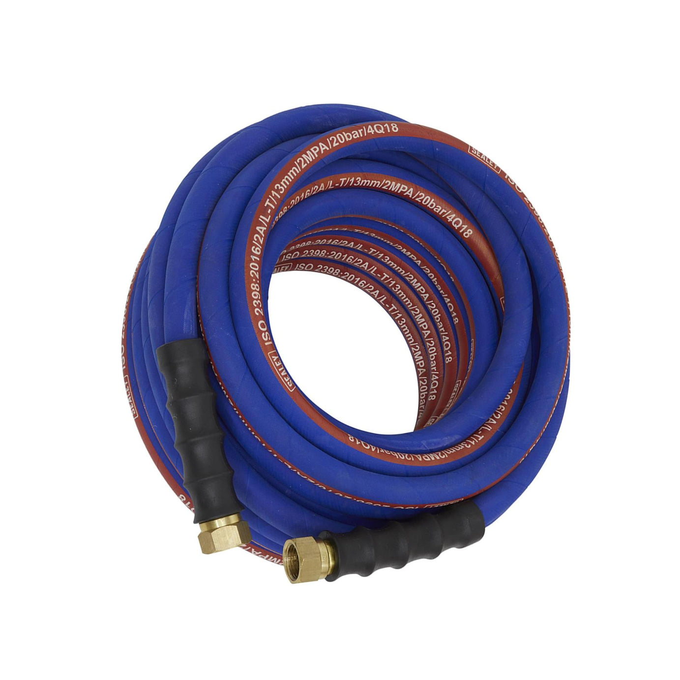Sealey Extra Heavy Duty Rubber Air Compressor Hose 15m x Ø13mm with 1/2"BSP