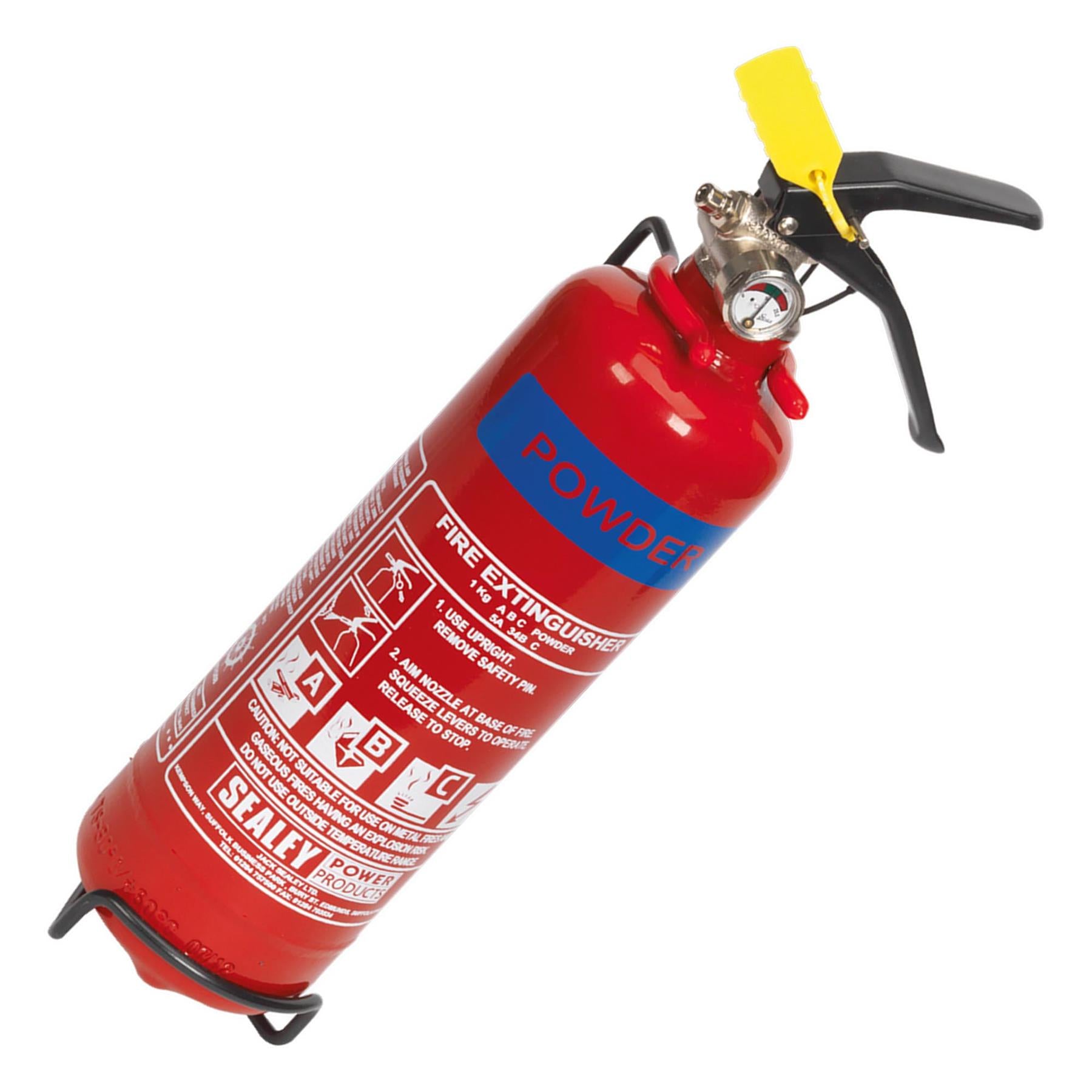 Sealey Fire Extinguisher 1kg Dry Powder