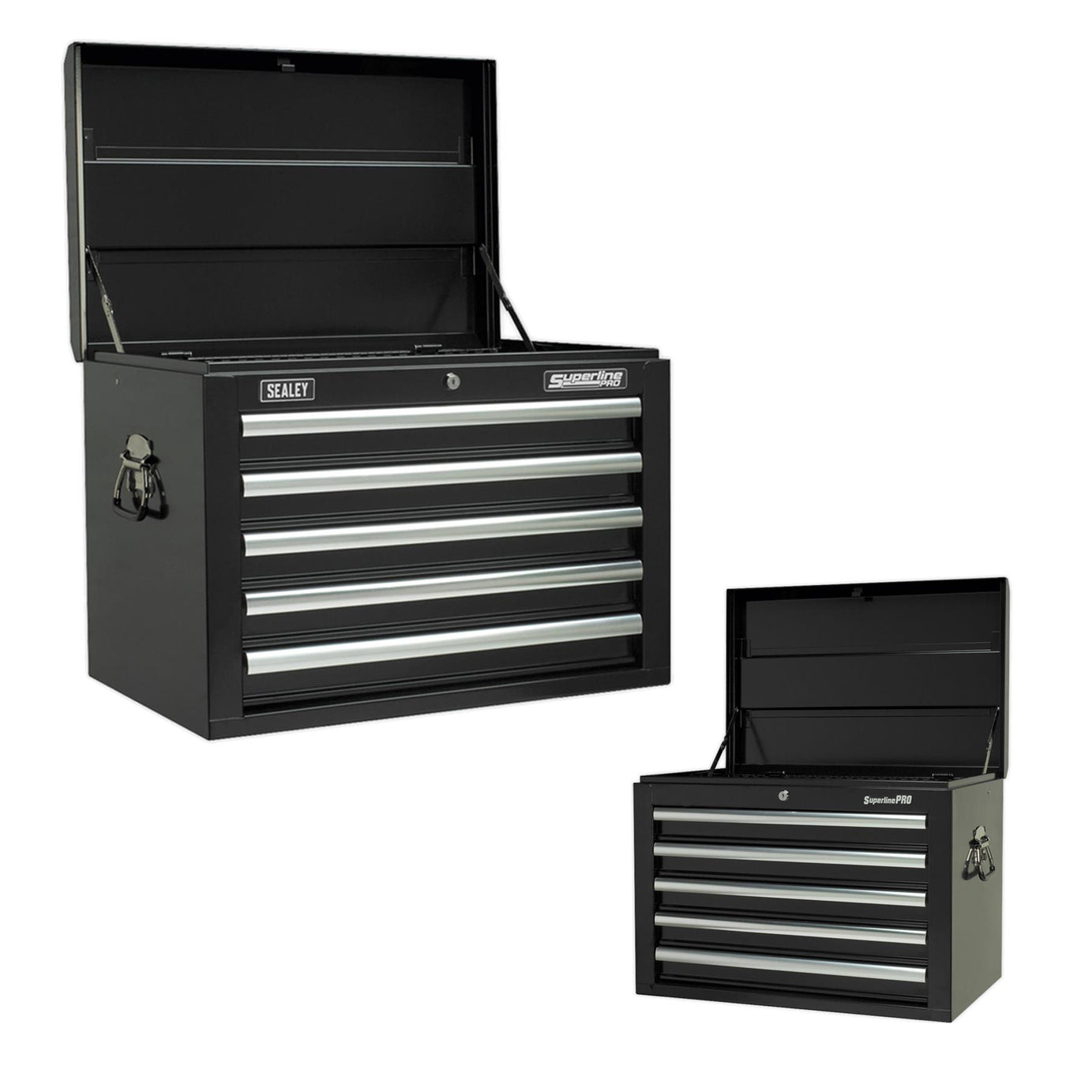 Sealey Topchest 5 Drawer with Ball Bearing Slides - Black