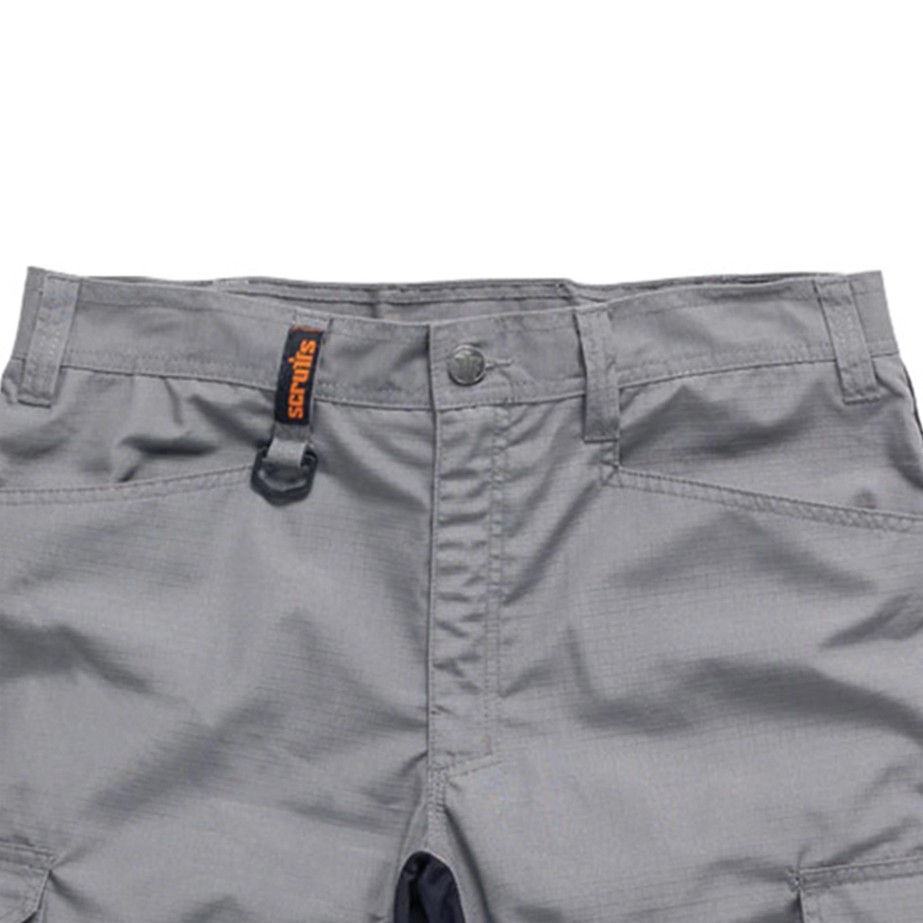 Scruffs Flex Work Shorts 32"W Men's Combat Cargo Trade Graphite