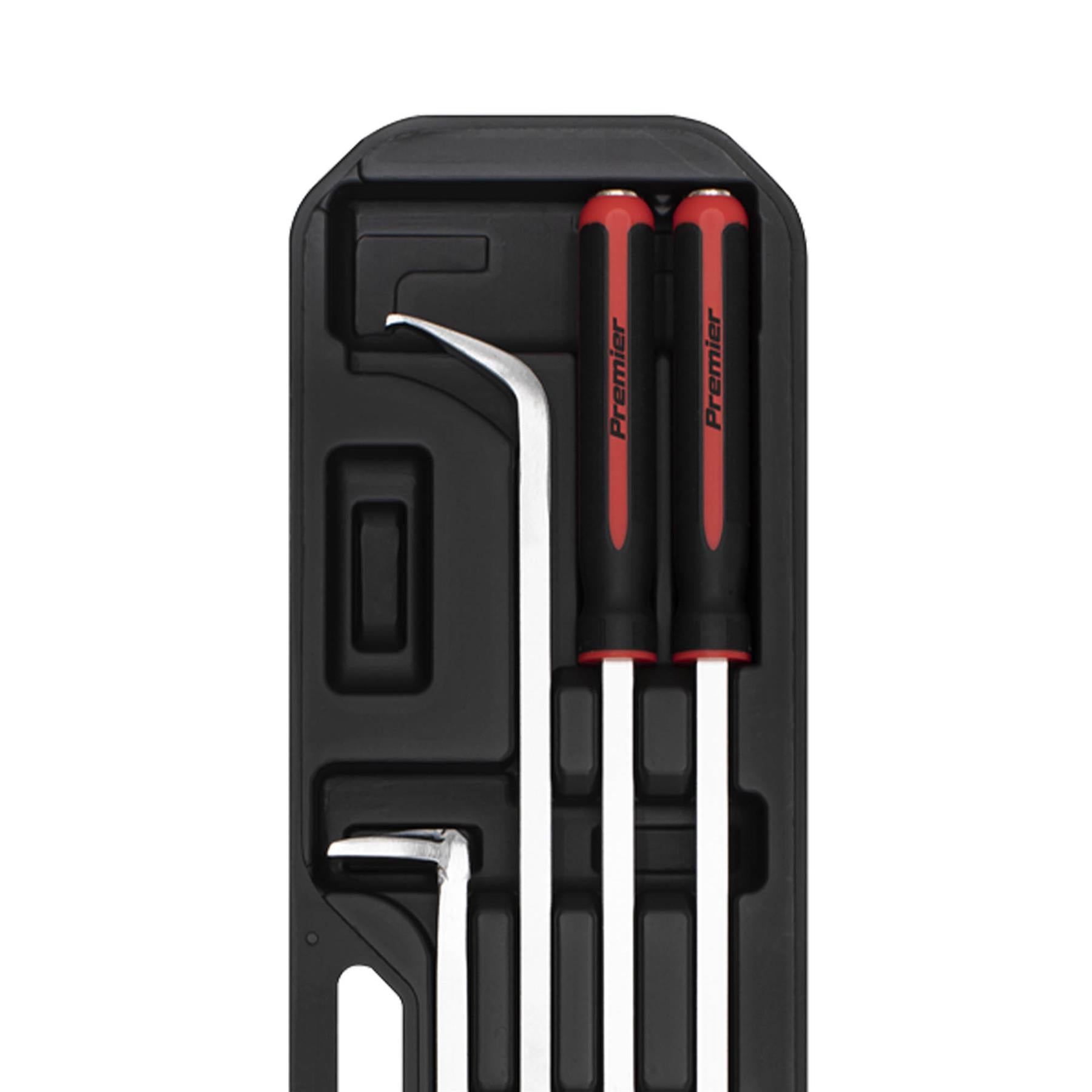 Sealey Pry Bar Set 4pc Heavy-Duty with Hammer Cap