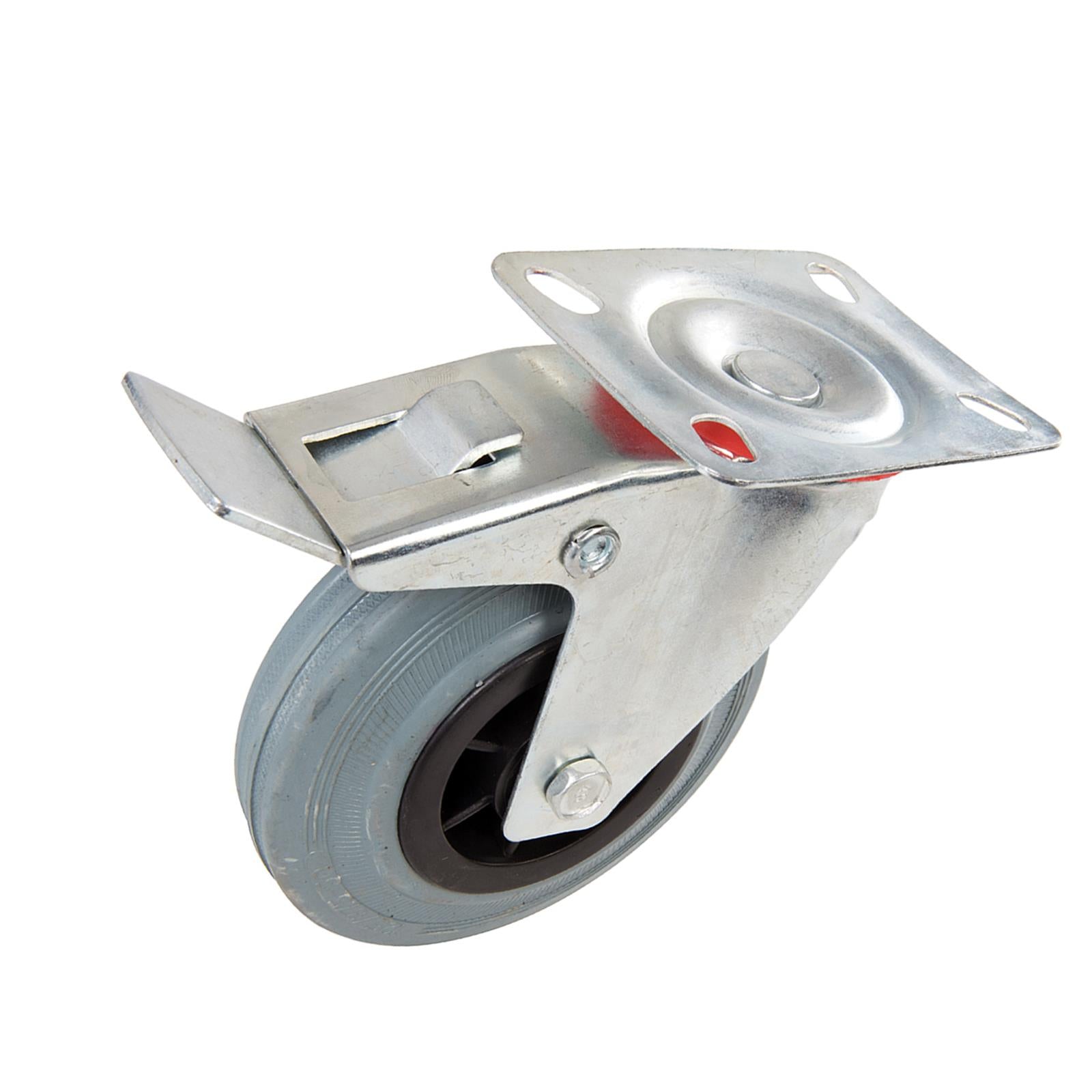 Heavy Duty Swivel Rubber Castor Caster Wheels Cart Wheel 125mm 12 PC