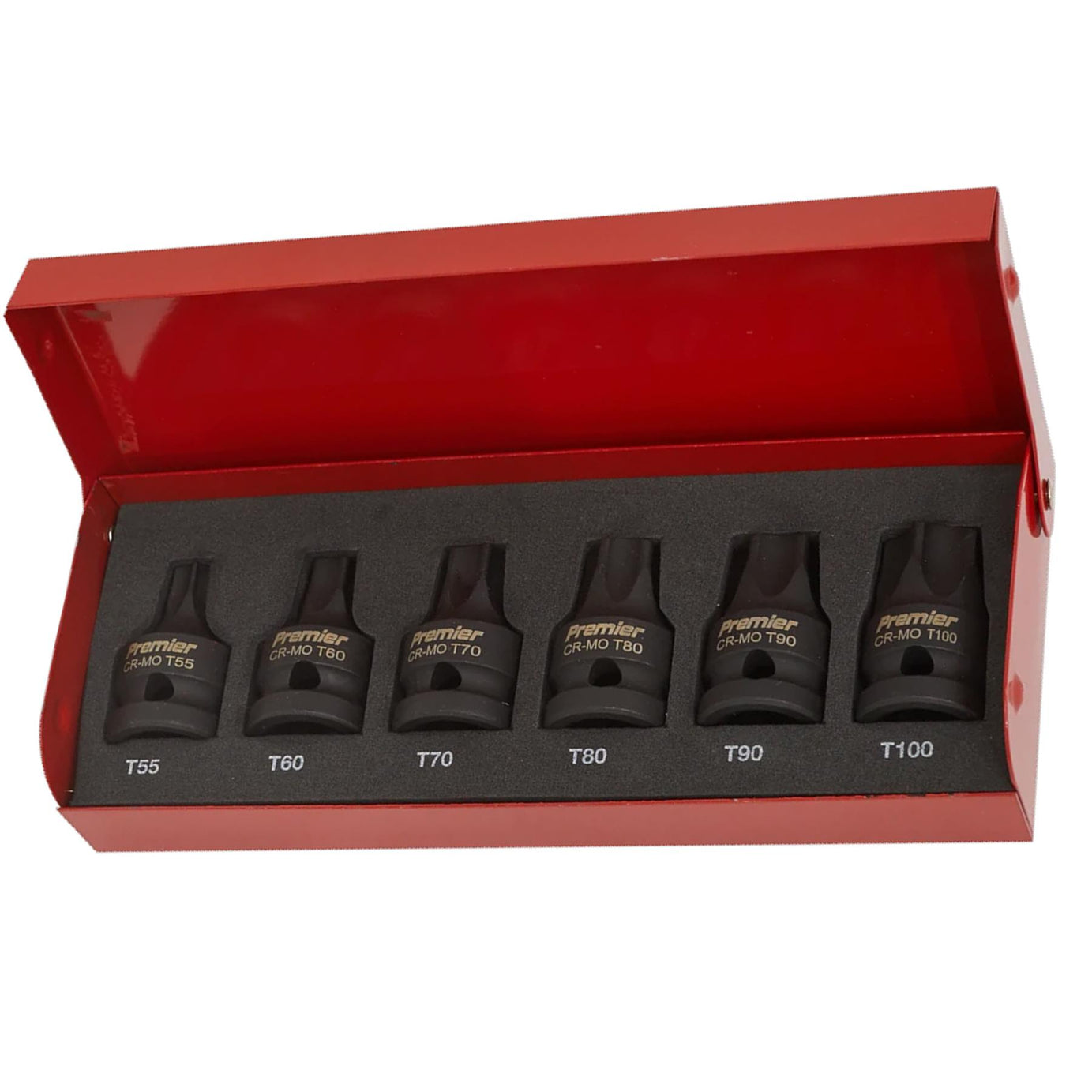 Sealey Impact TRX-Star* Socket Bit Set 6pc 1/2"Sq Drive
