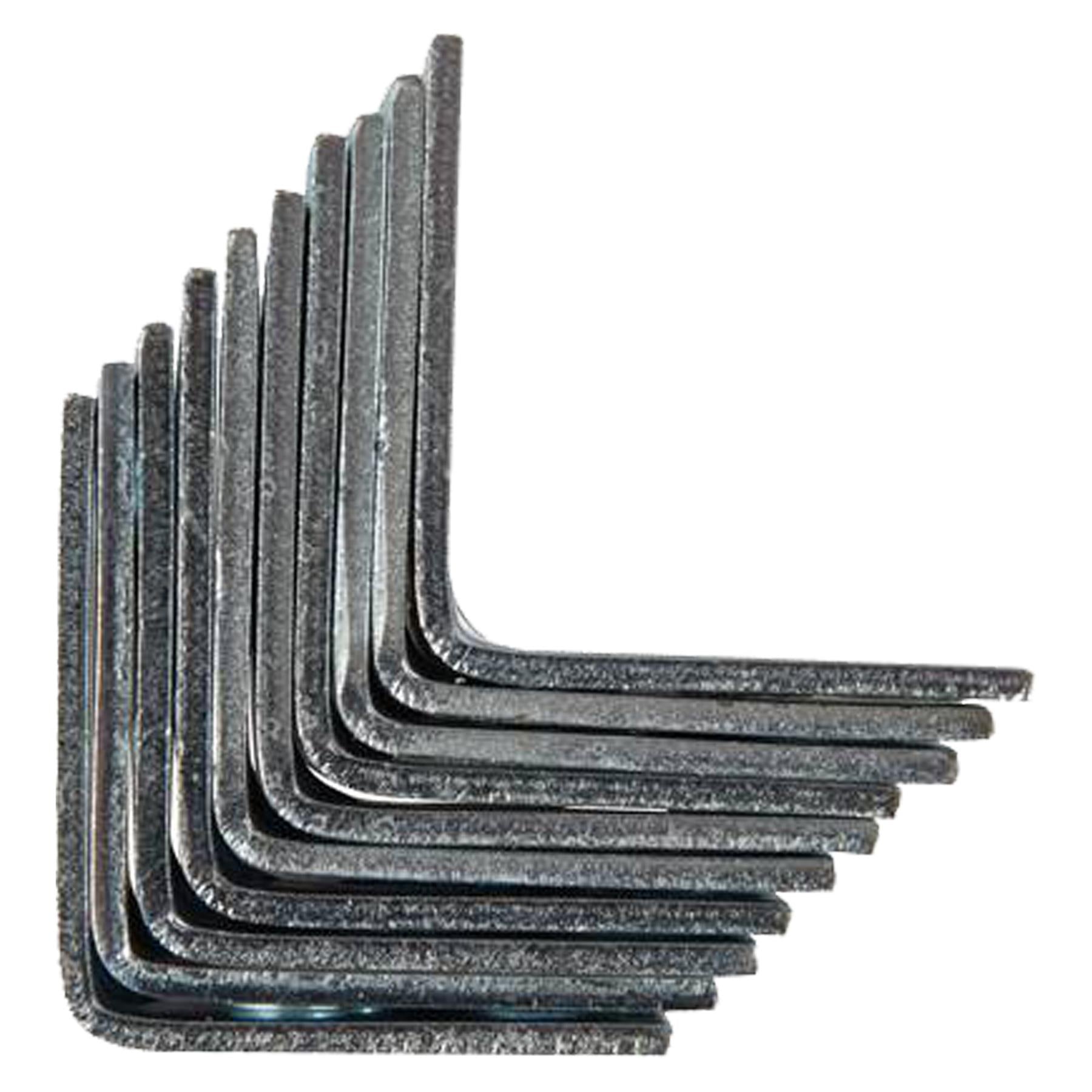 Metal Angle Brackets 90 Degree 25 x 1.6 x 16mm Corner Braces for shelf fence 20PC