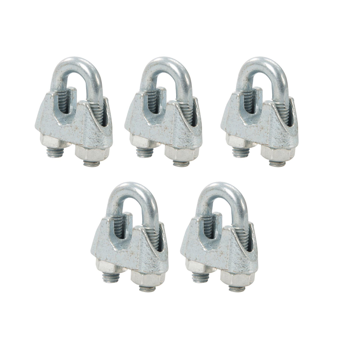 5x Wire Rope Grips Clamp M6 U Bolts Fitting Cable Cord Tie Heavy Duty Steel