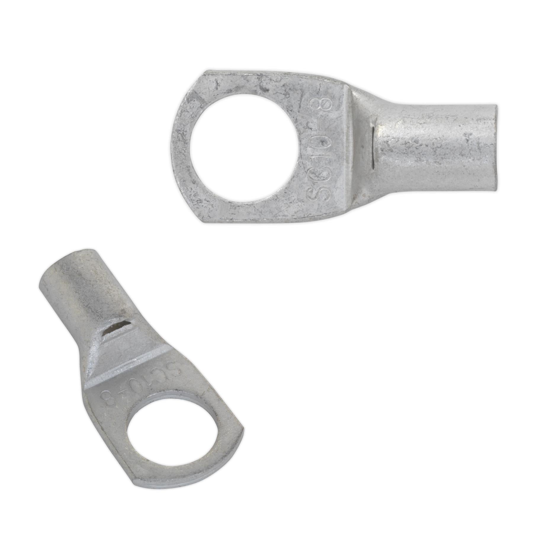 Copper Lug Terminal 50mm² x 8mm Pack of 10. Sealey
