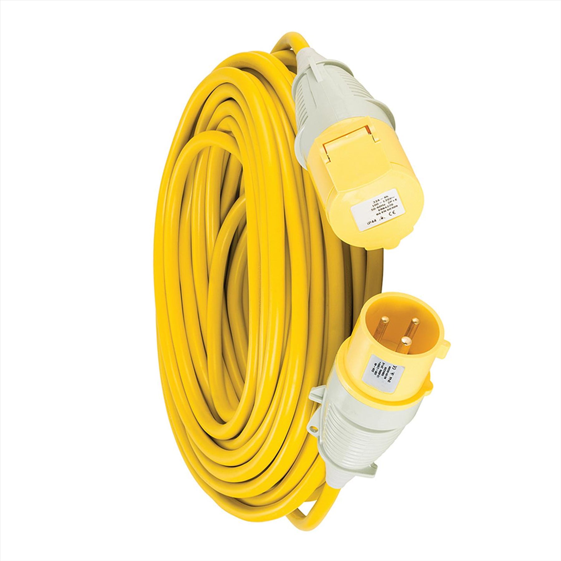 Defender Extension Lead Yellow 4mm2 32A 25m 110V
