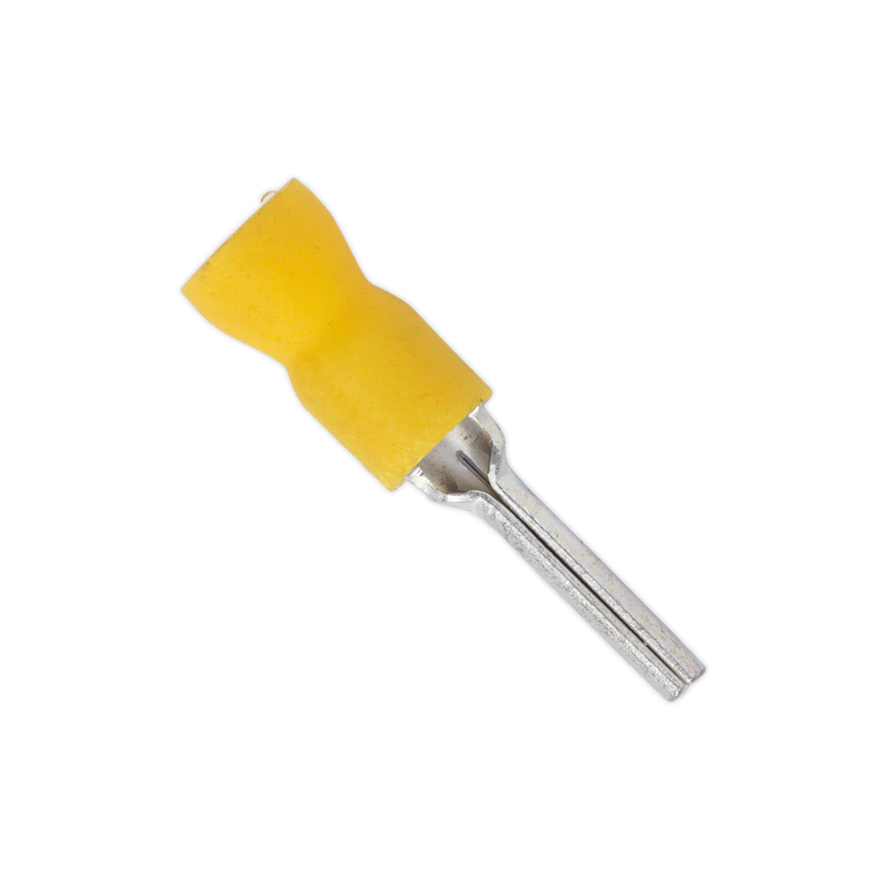 Sealey Easy-Entry Pin Terminal 14 x Ø2.9mm Yellow Pack of 100