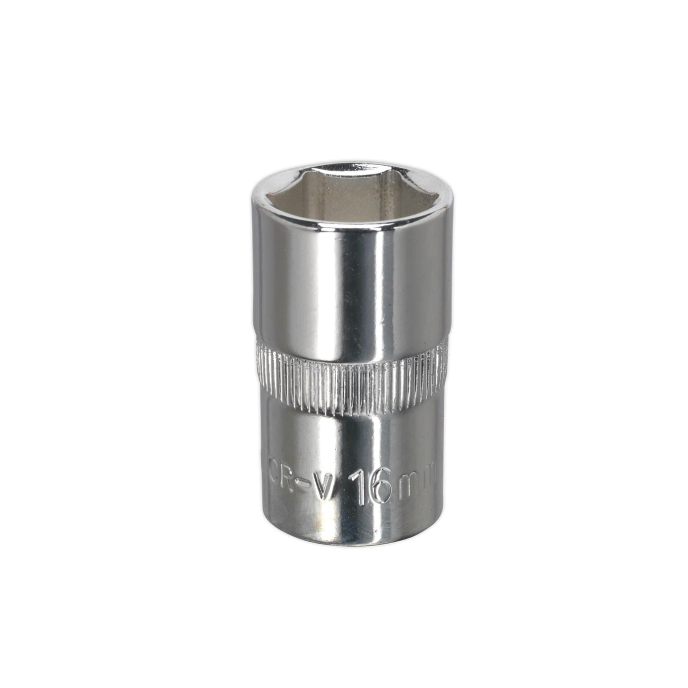 Sealey WallDrive Socket 16mm 1/2"Sq Drive Fully Polished