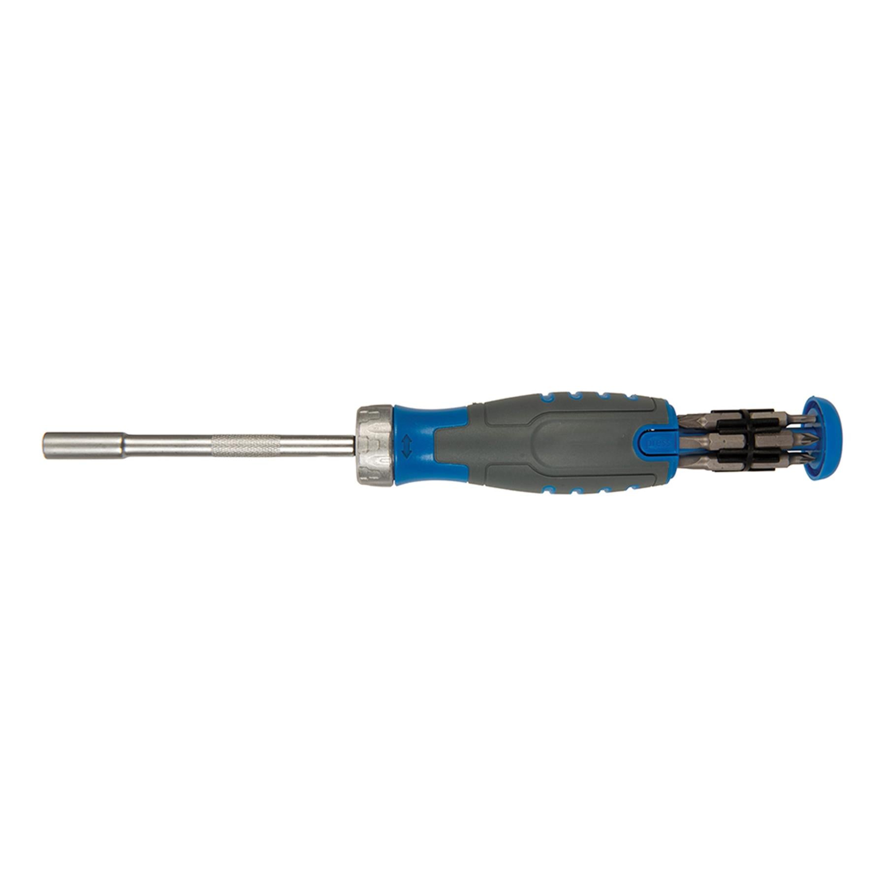 12-in-1 Multi-bit Ratchet Screwdriver Allows Access To Obscure / Confined Fixing