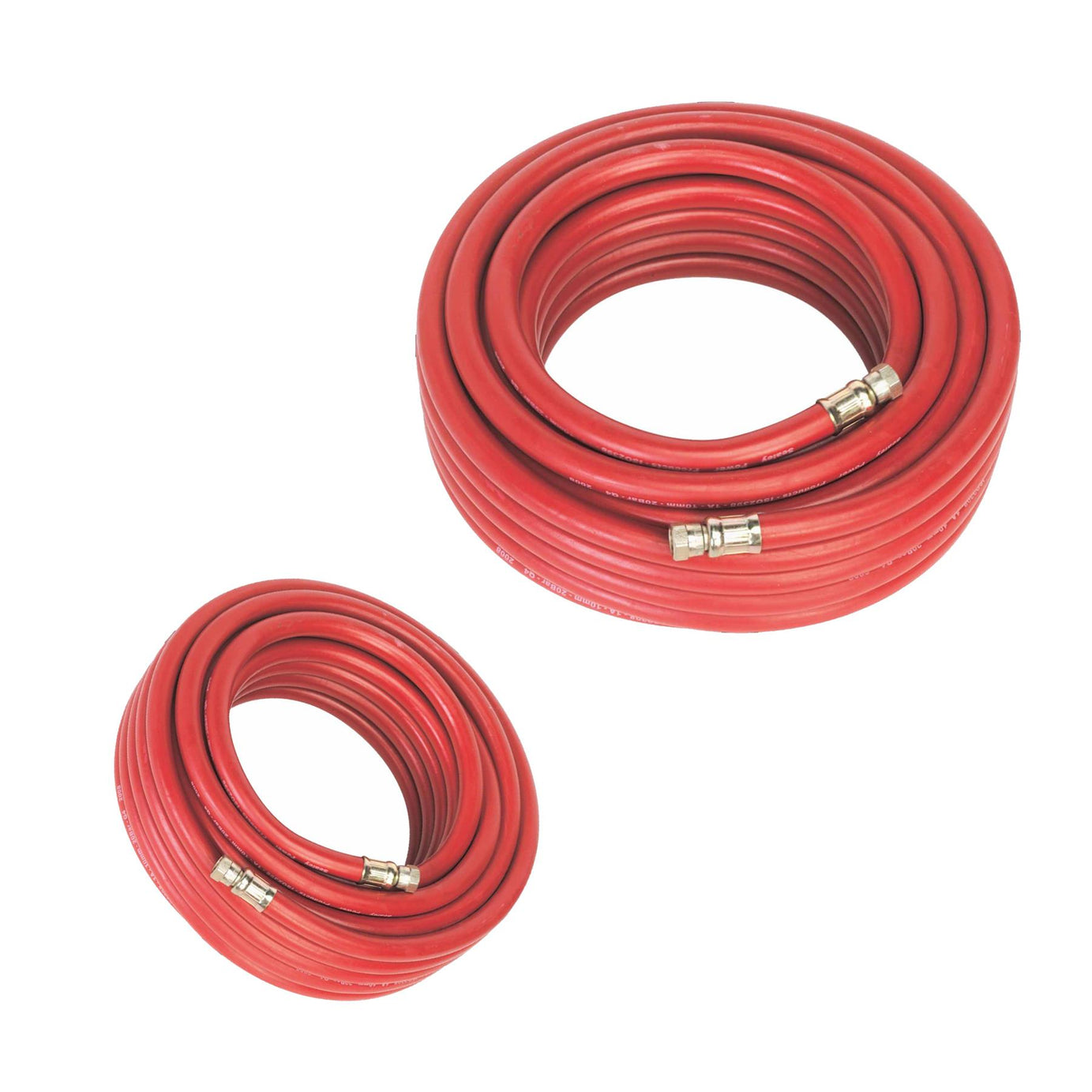 Sealey Air Hose 15m x 10mm with 1/4"BSP Unions Rubber Alloy