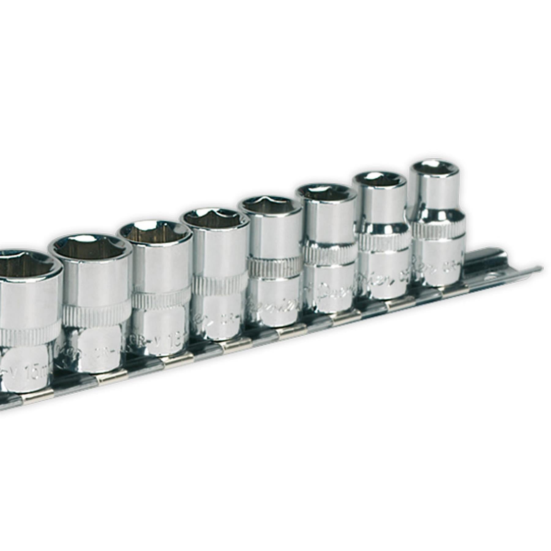 Sealey WallDrive Socket Set 12 Piece 3/8" Square Drive