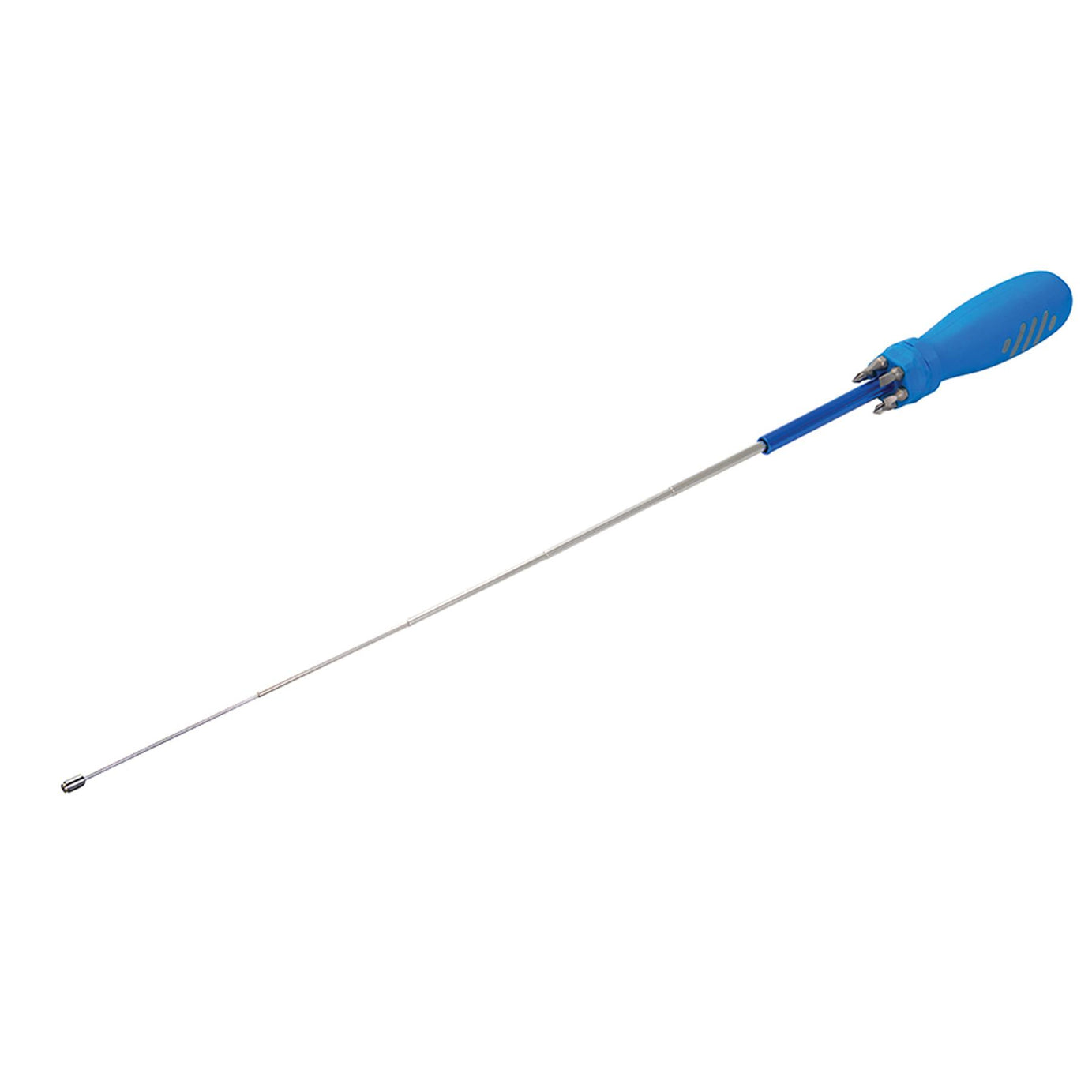 Multi-Bit Screwdriver With Telescopic Pick-Up Magnet 7 Driver Bits Non-Slip