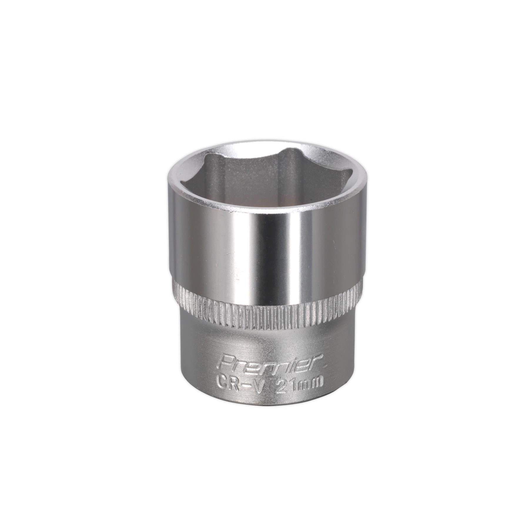 Sealey WallDrive Socket 21mm 3/8"Sq Drive
