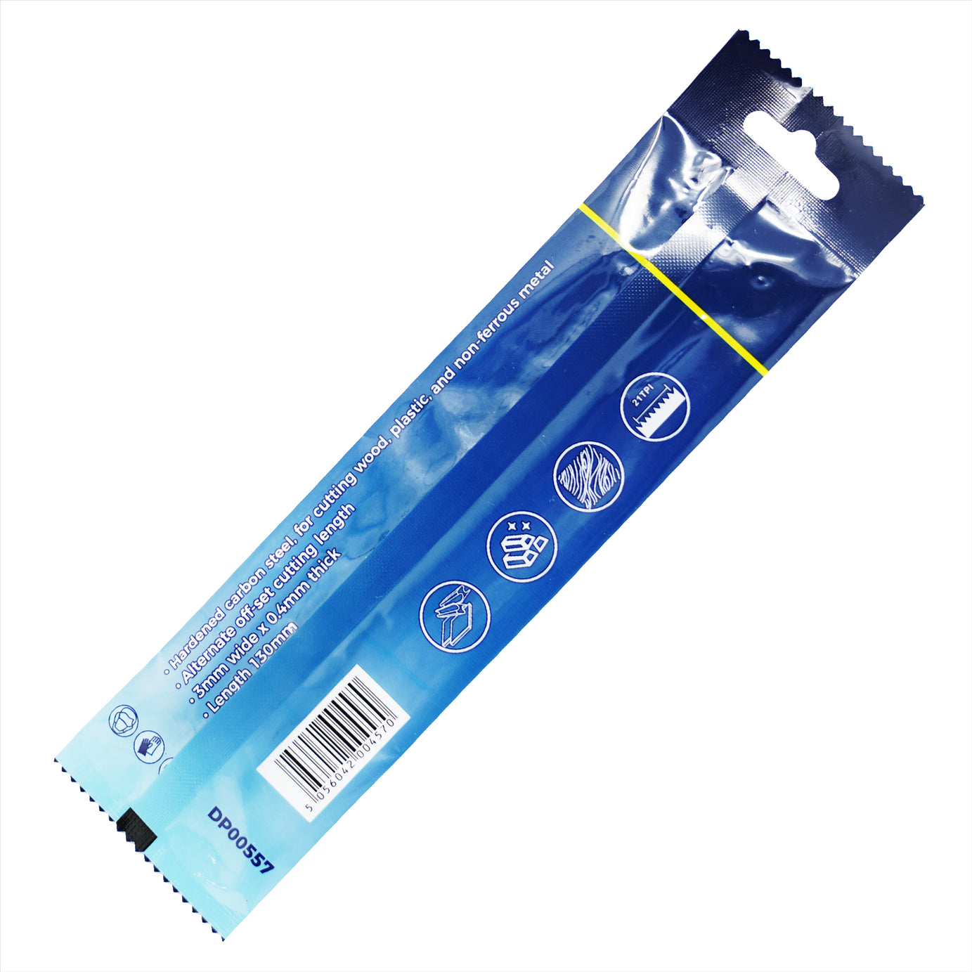 10 Scroll Saw Blades 21 Tpi 130mm Long Pin End Cutting Plastic Wood Metal