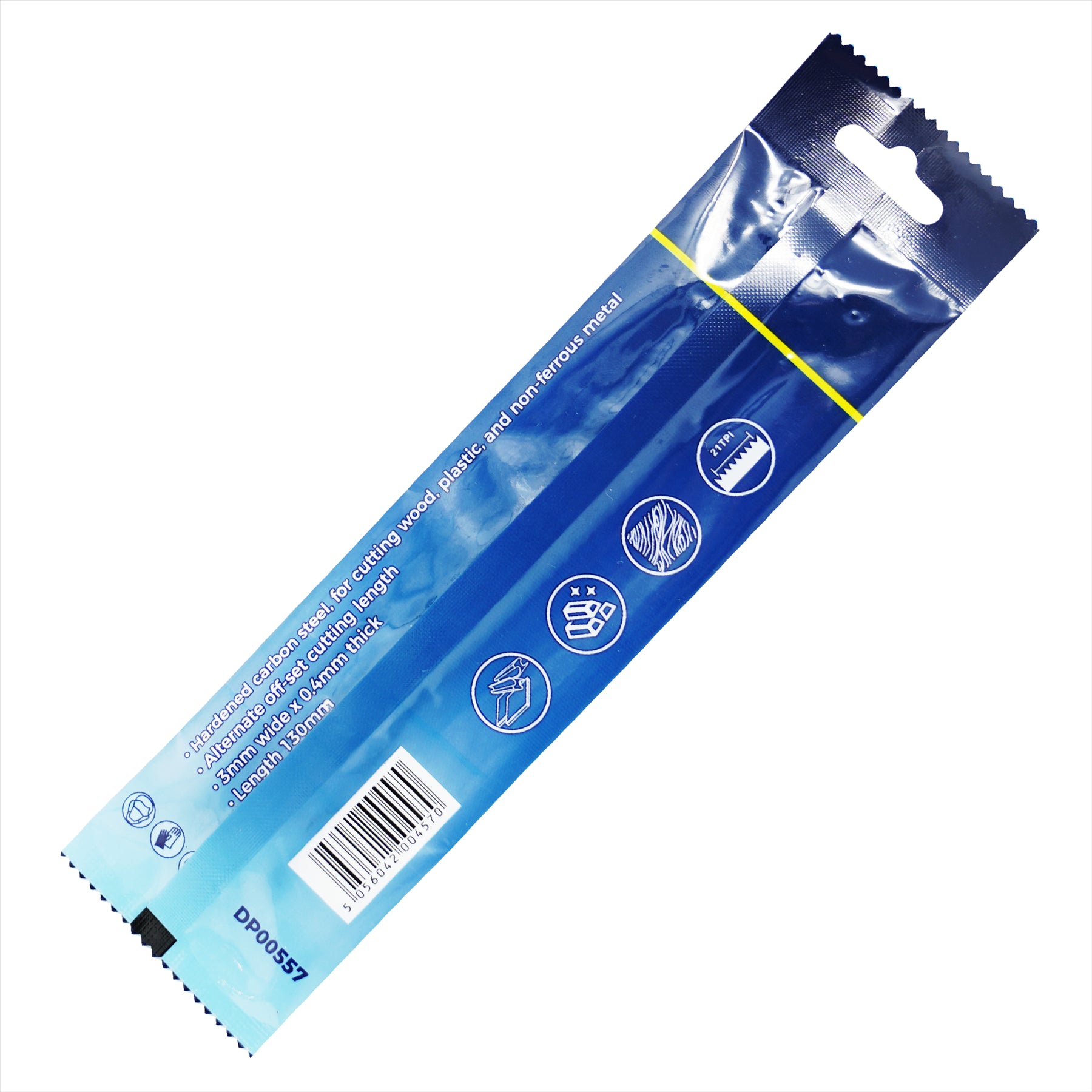 10 Scroll Saw Blades 21 Tpi 130mm Long Pin End Cutting Plastic Wood Metal