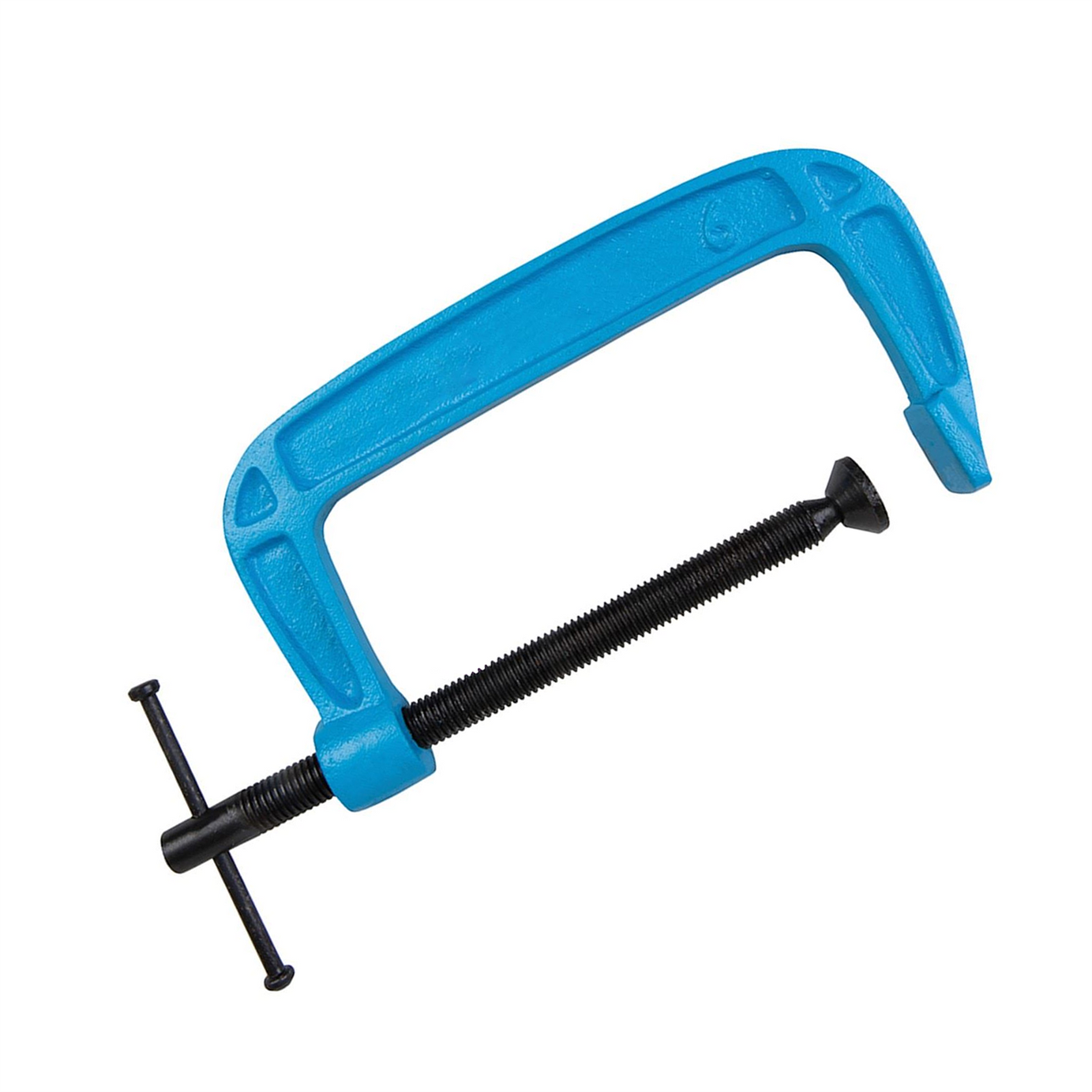 Light Duty G Clamp Cast Iron Frame With Black Phosphate Thread Coating 150mm