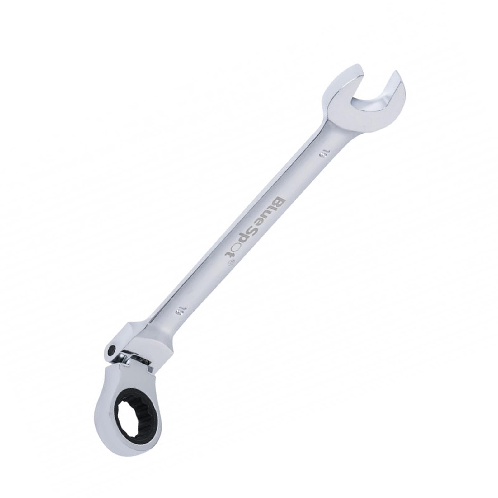BlueSpot Ratchet Spanner Combination Flexible Head Wrench Metric 19mm