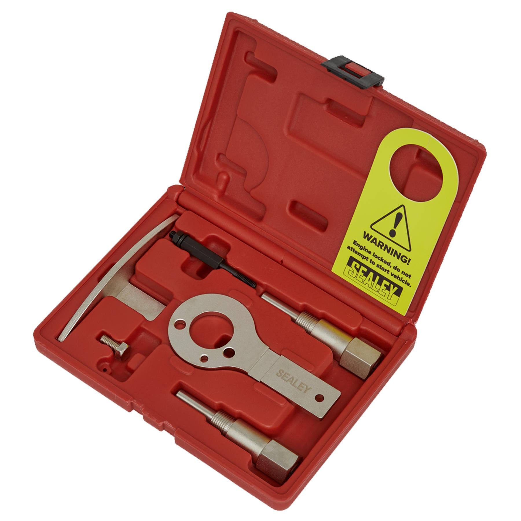 Diesel Engine Timing Tool Kit - for Alfa Romeo, Fiat, Lancia - 1.6D, 1.9D, 2.0D, 2.4D - Belt Drive Sealey