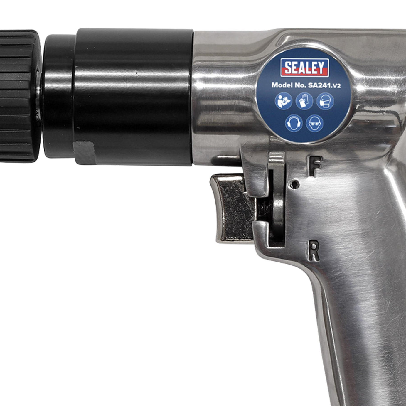 Sealey Air Drill Ø10mm Reversible with Keyless Chuck