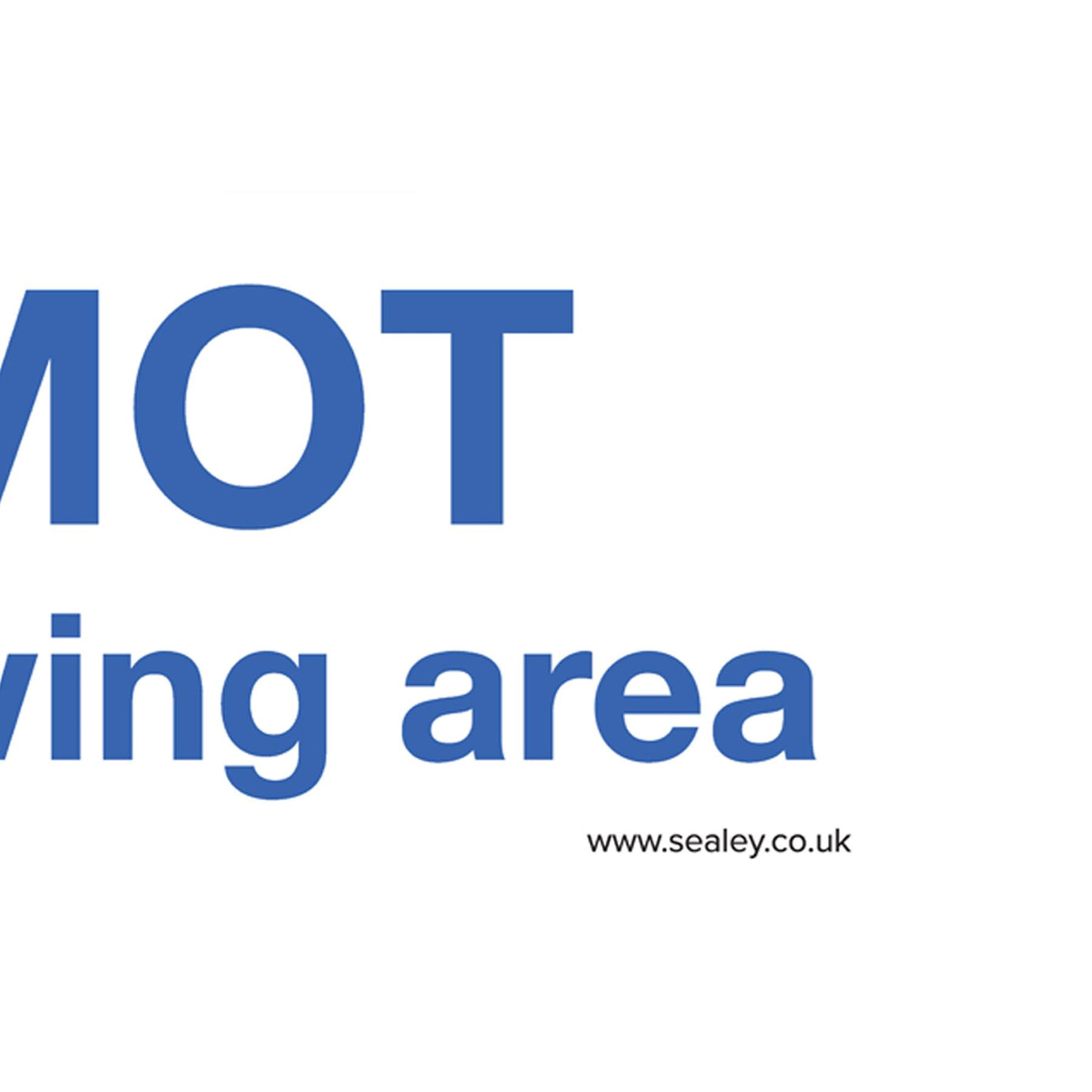 Sealey Safety Sign - MOT Viewing Area - Rigid Plastic - Pack of 10