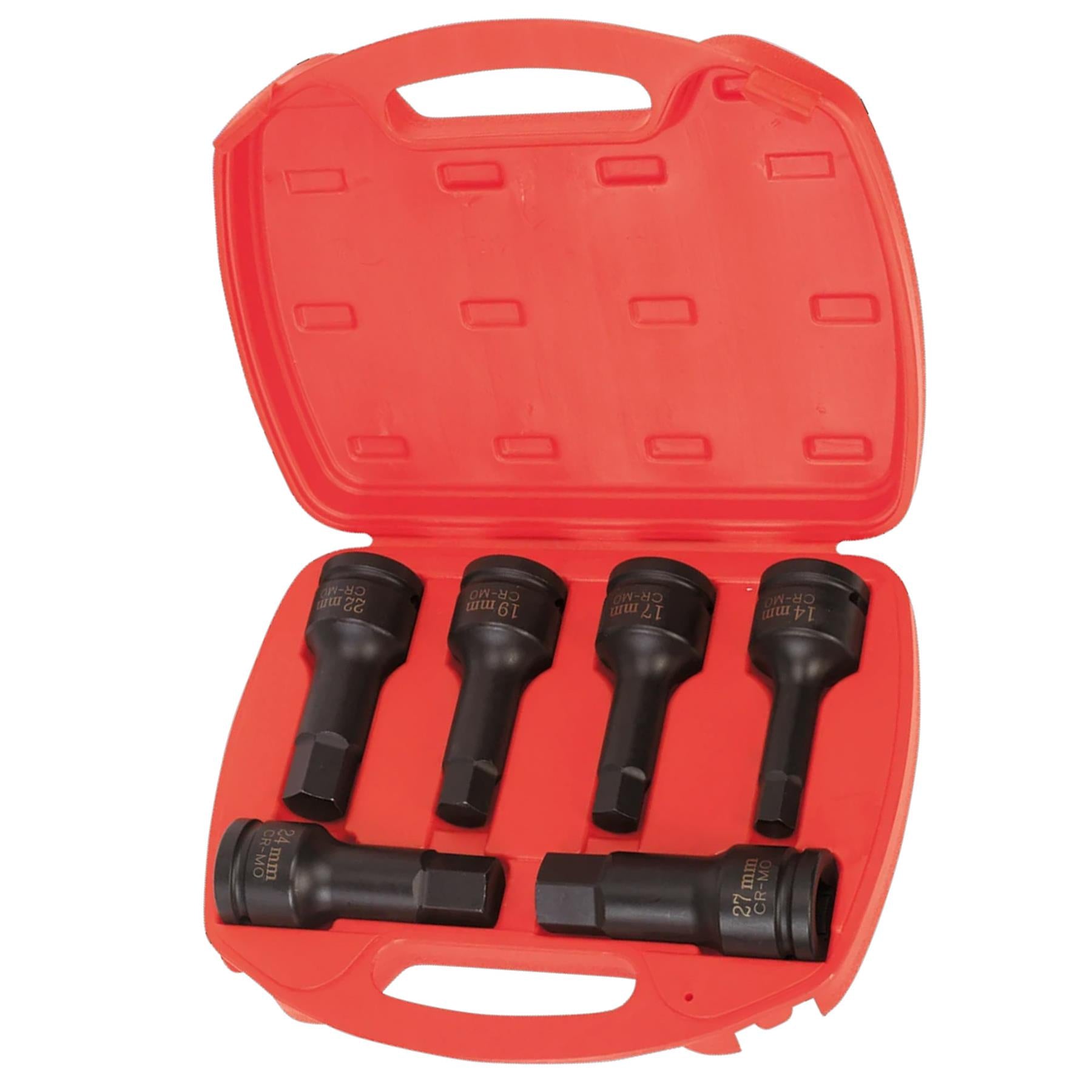 Sealey Impact Hex Socket Bit Set 6pc 3/4"Sq Drive