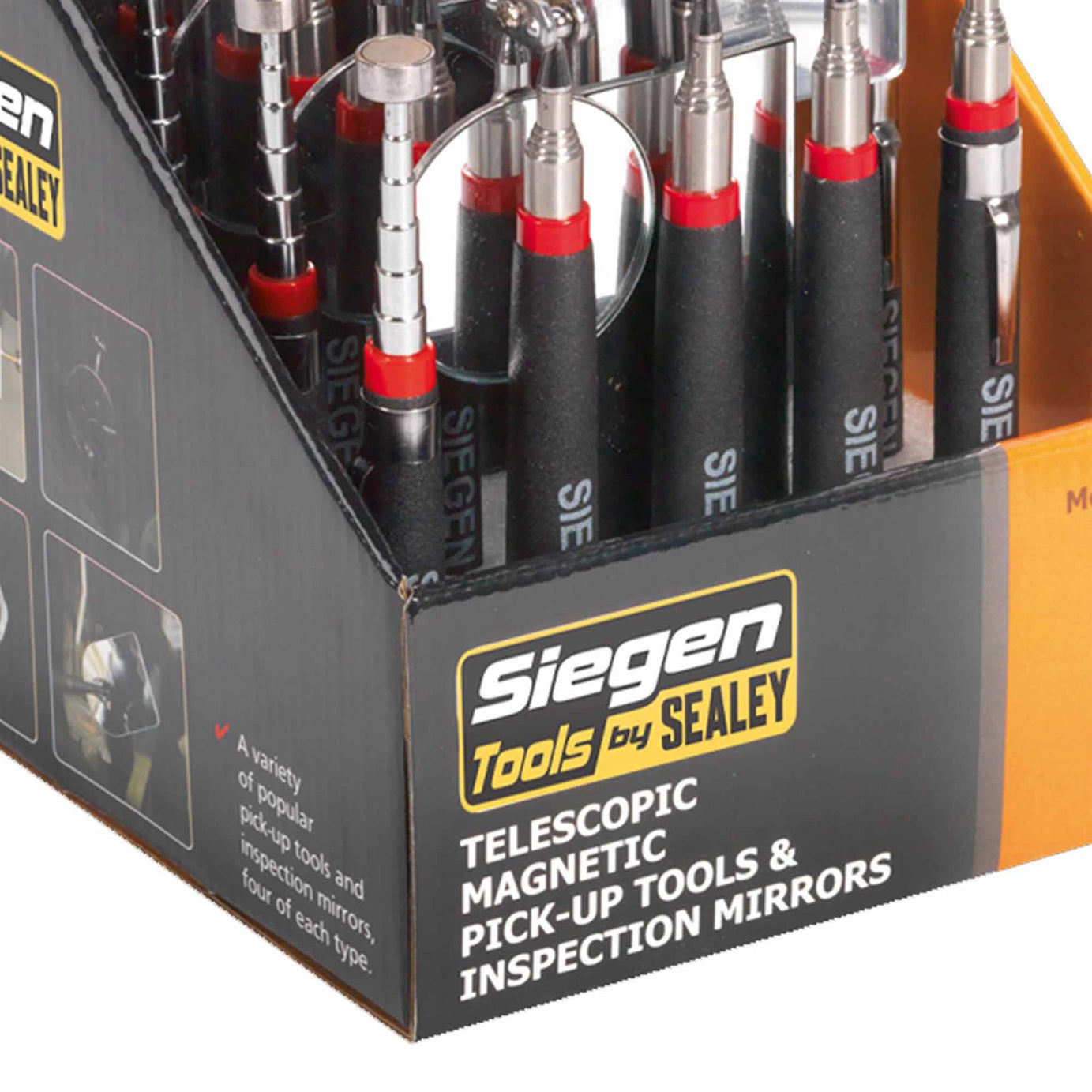 Sealey Tele Magnetic Pick-Up Tools & Inspection Mirrors Box of 20