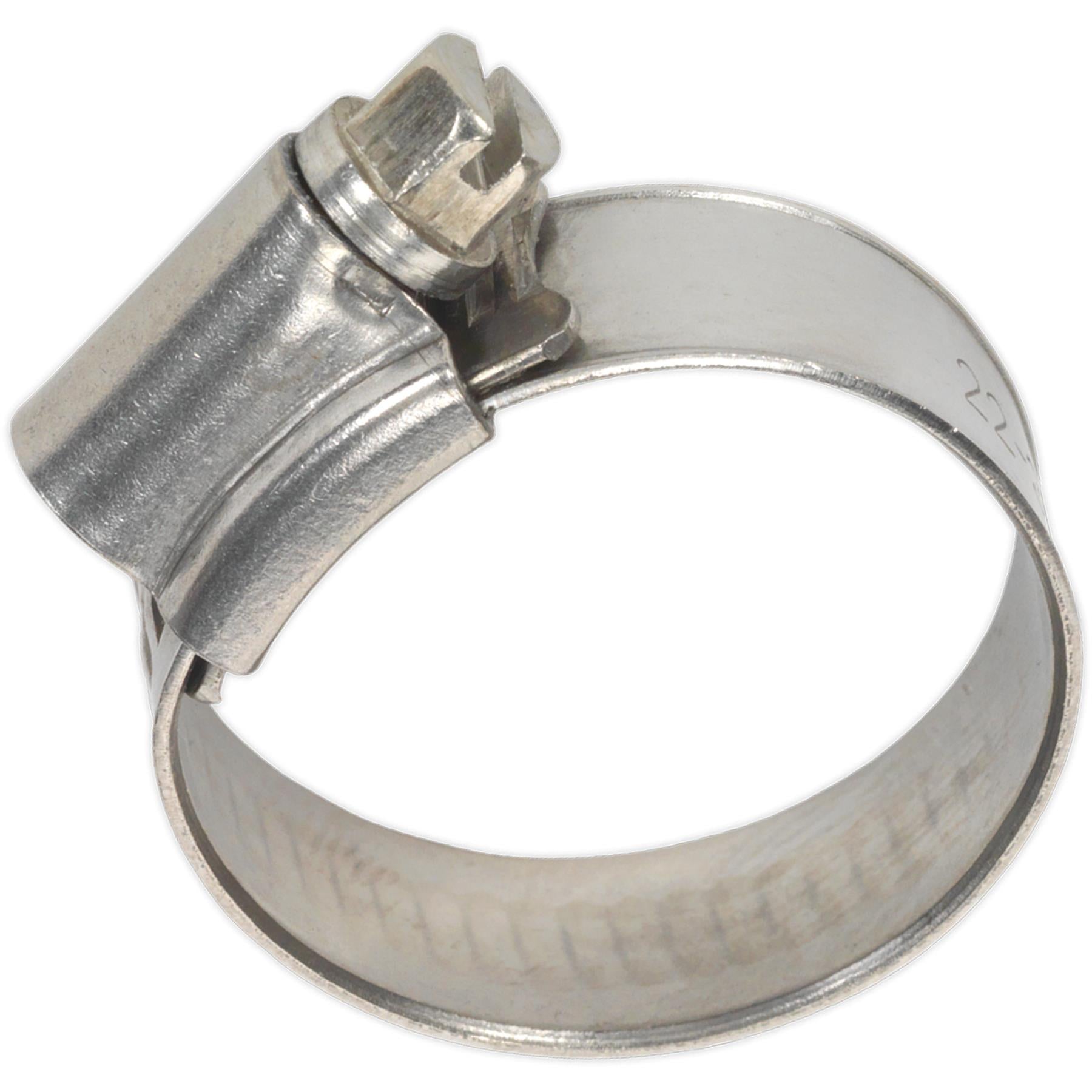Sealey Hose Clip Stainless Steel 22-32mm Pack of 10