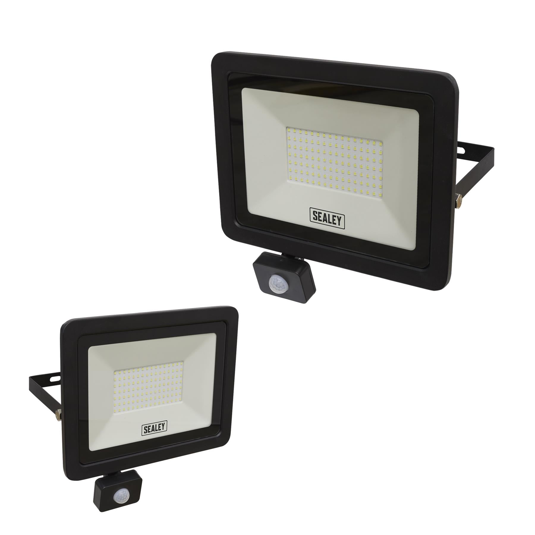 Extra Slim Floodlight with PIR Sensor 100W SMD LED. Sealey