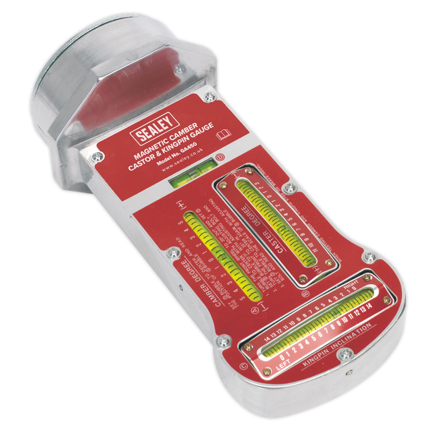 Sealey Magnetic Camber Castor & Kingpin Gauge