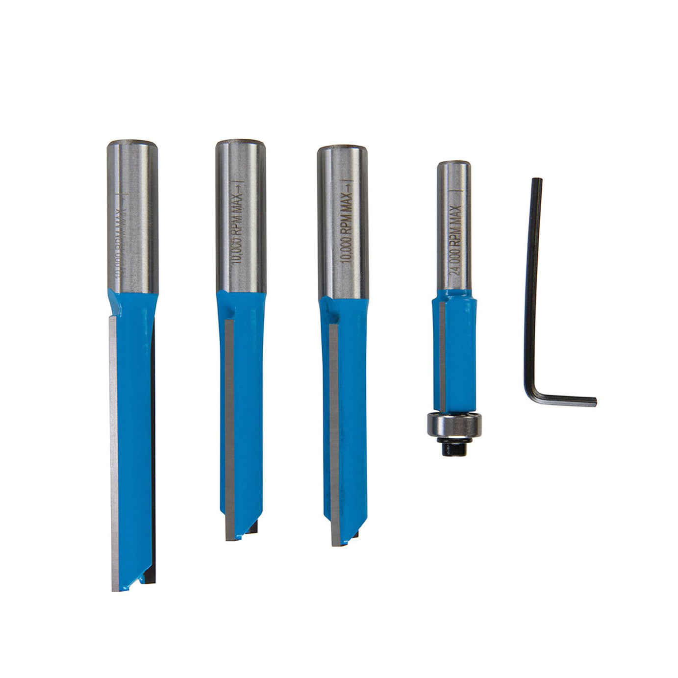 4 Pce Kitchen Router Bit Set 12 & 8mm Routing Router Sets Heavy Duty Kit