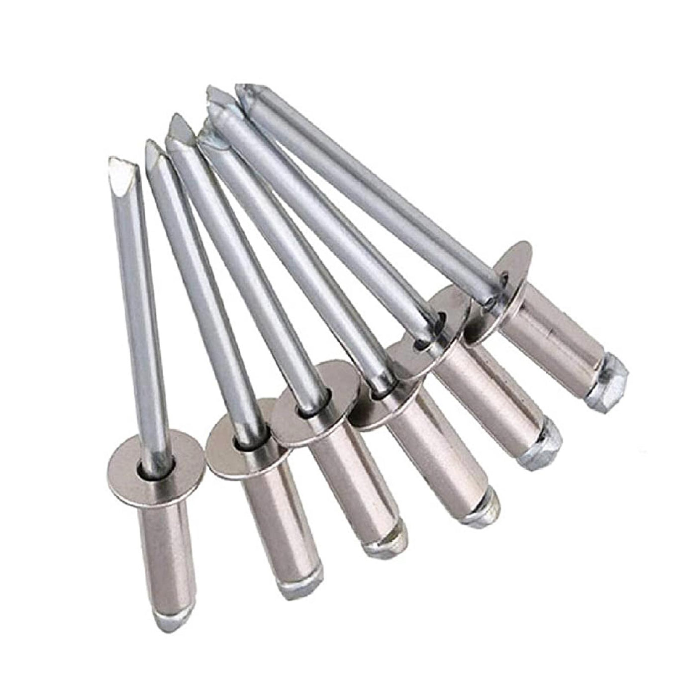 4.8mm Large Flange Open Aluminium Pop Rivets Wide Blind Rivet Length Bluespot