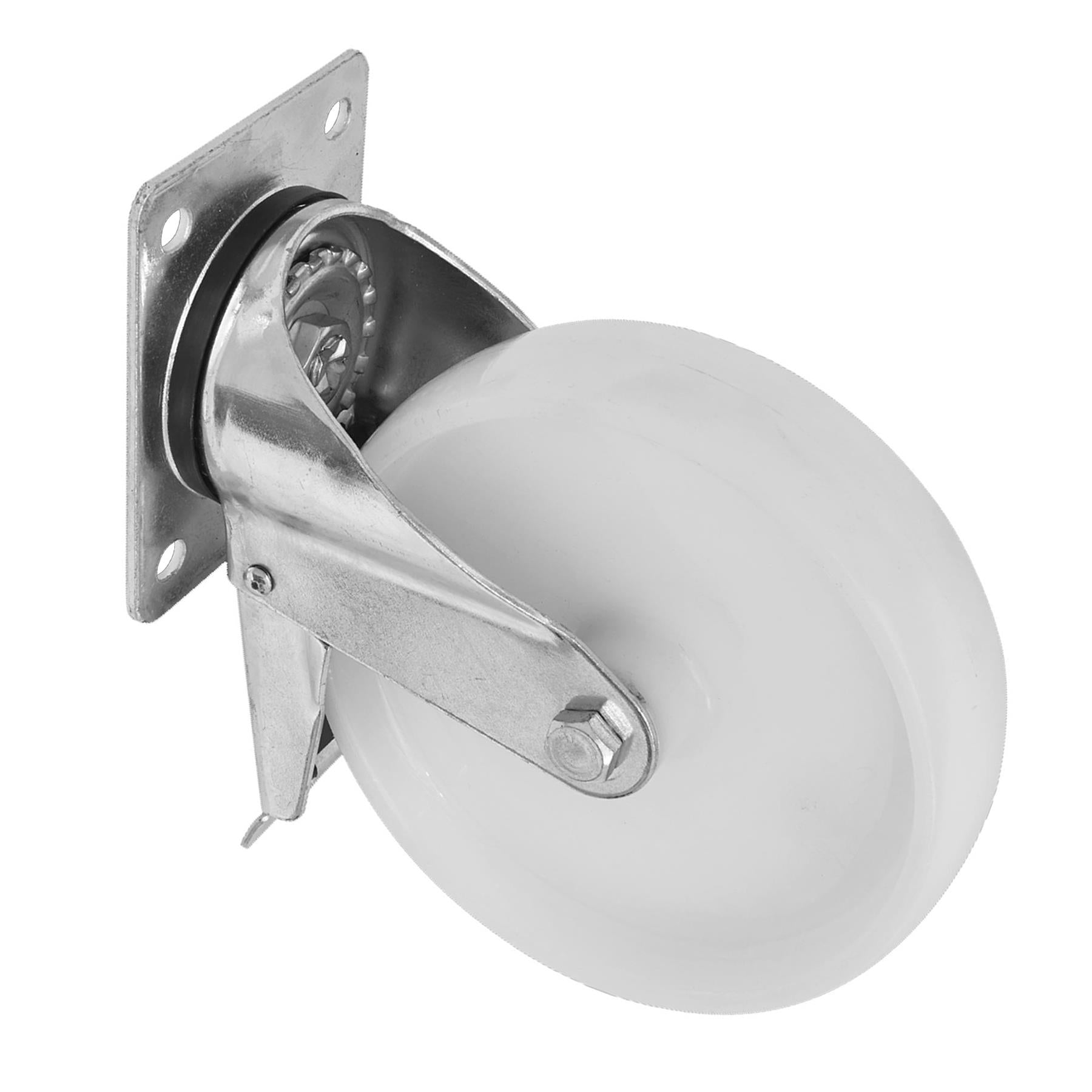 Sealey Heavy-Duty Nylon Castor Wheel Swivel Total Lock 80mm