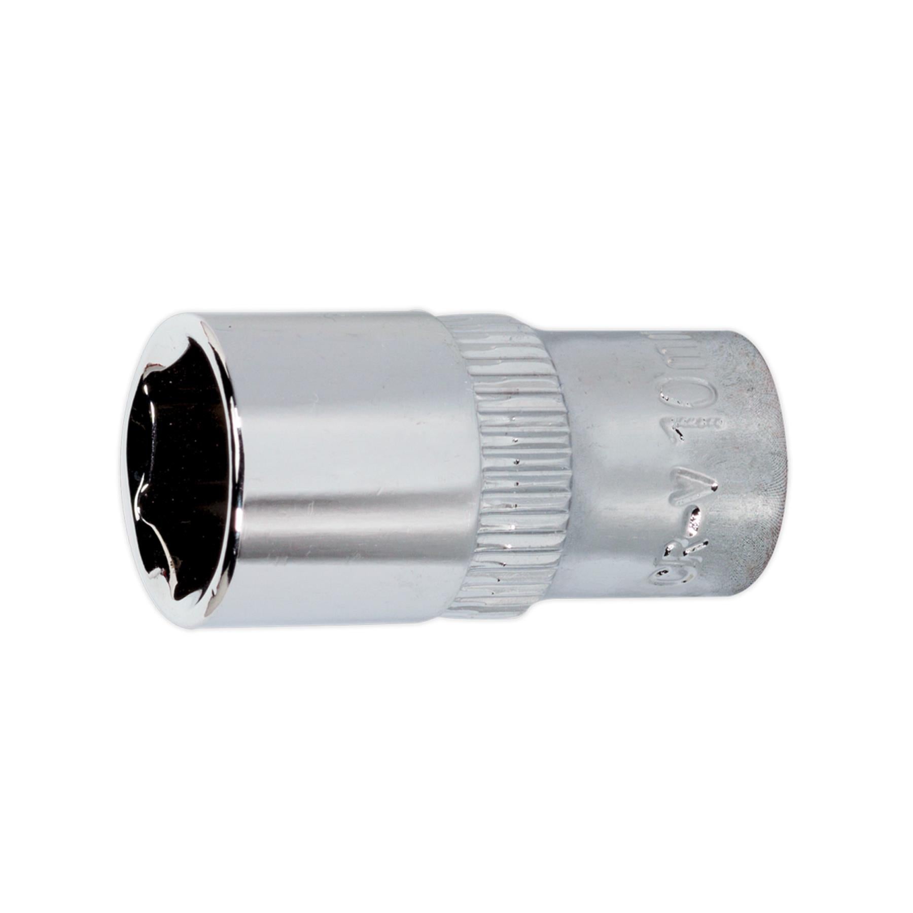 Sealey WallDrive® Socket 10mm 1/4"Sq Drive Fully Polished
