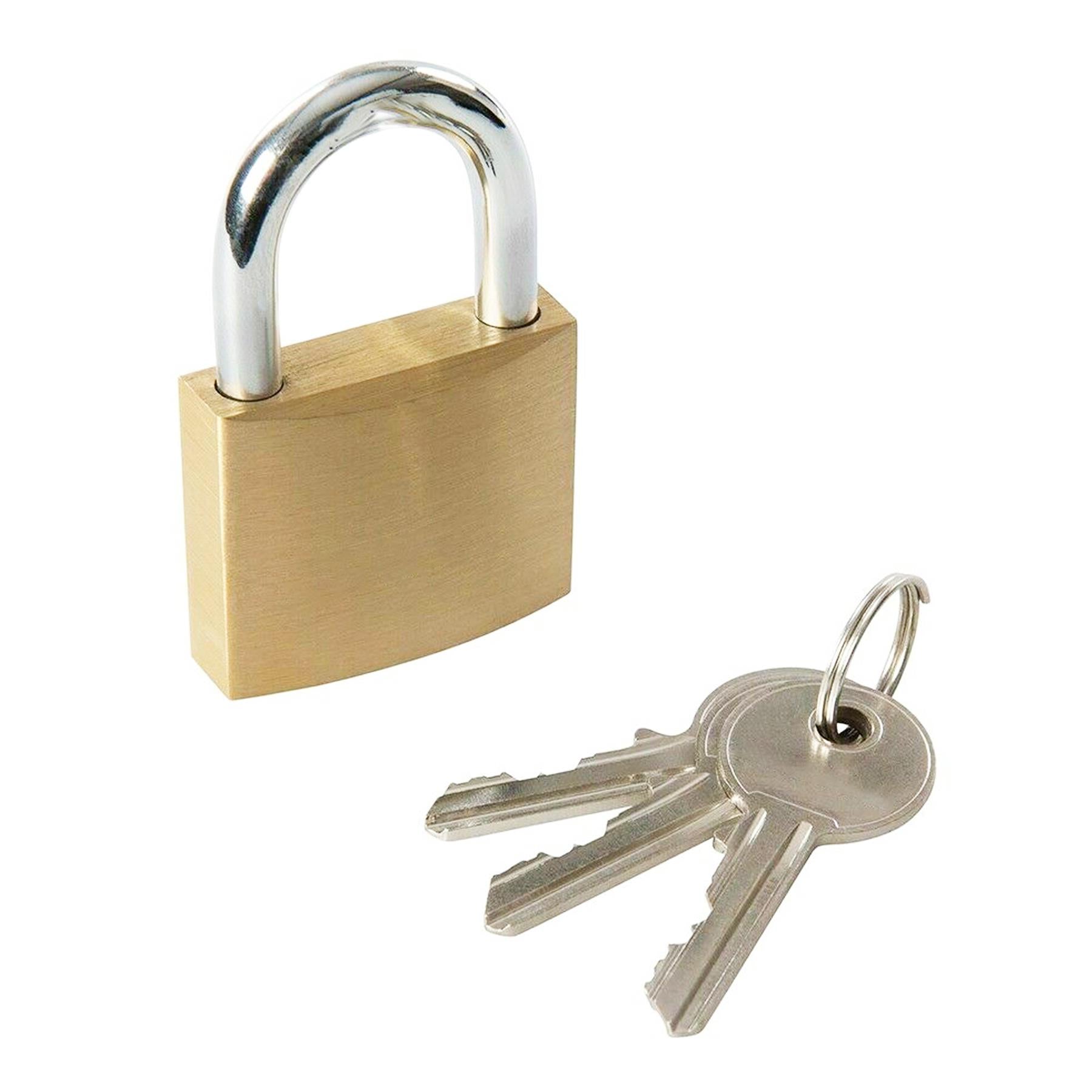 Security 20mm Brass Padlock Luggage Lock Travel Suitcase 6 Pcs