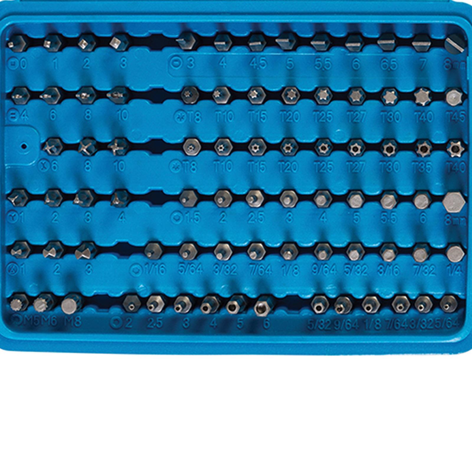98Pce 1/4" Hex Security Bit Set Screwdriver Power Chrome Vanadium Steel
