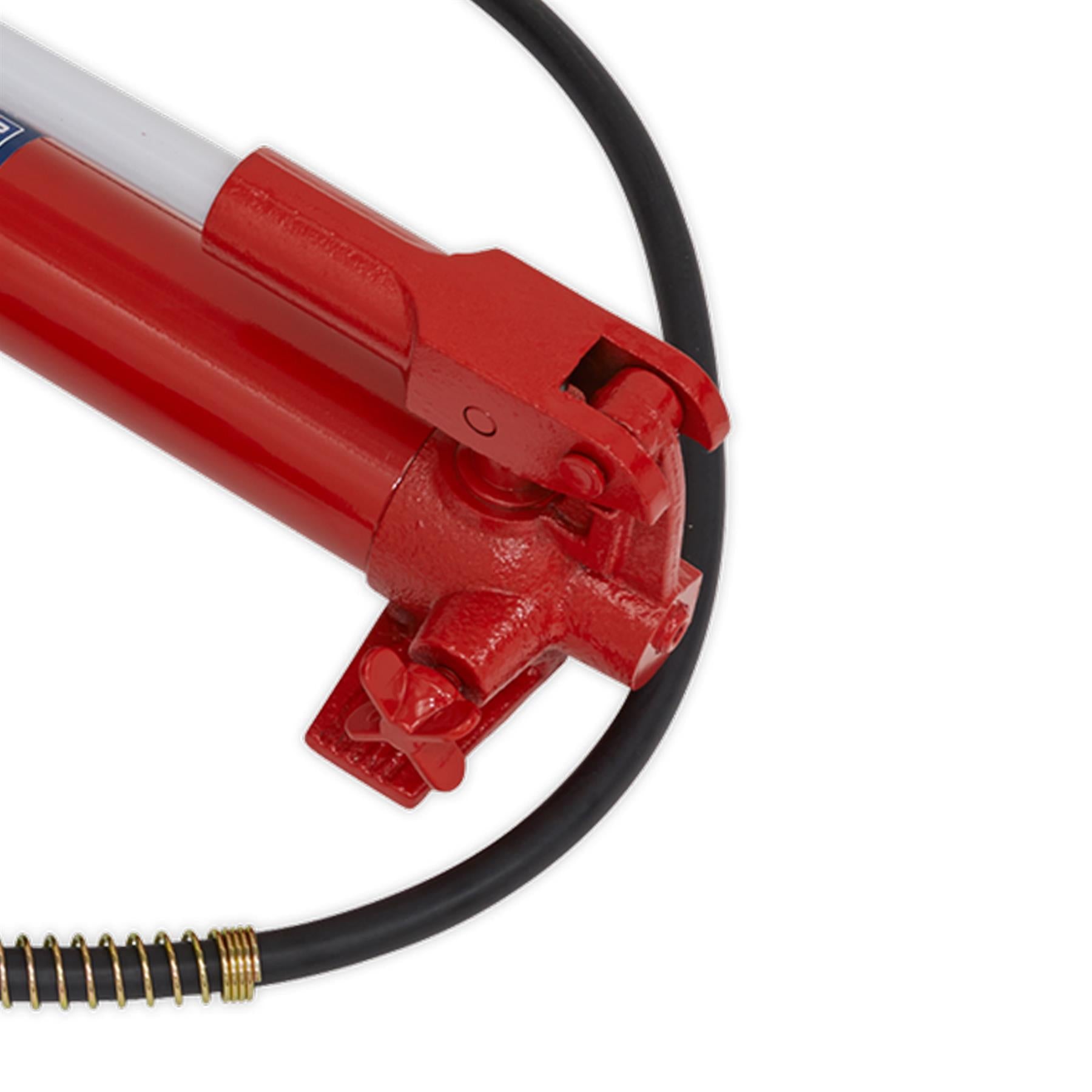 Sealey Push Ram With Pump Hose Assembly 10tonne Garage Mechanic Automotive