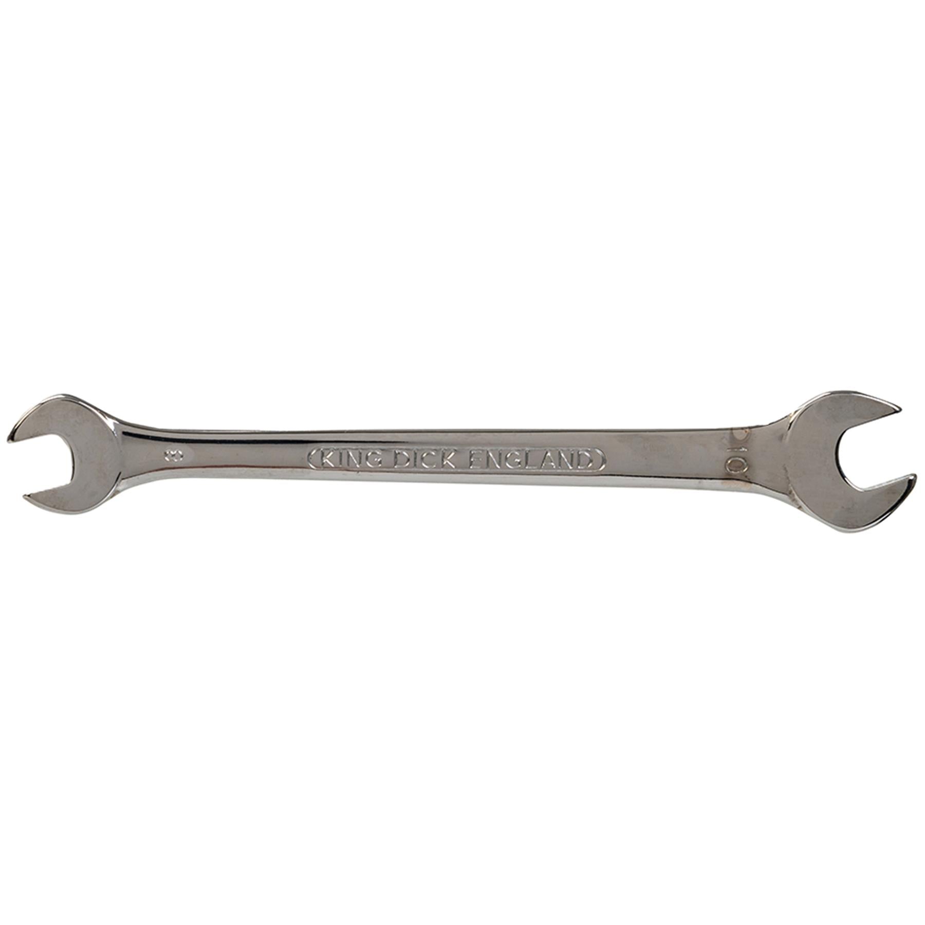 King Dick Open Ended Fully Polished Spanner Wrench Metric 8mm - 10mm