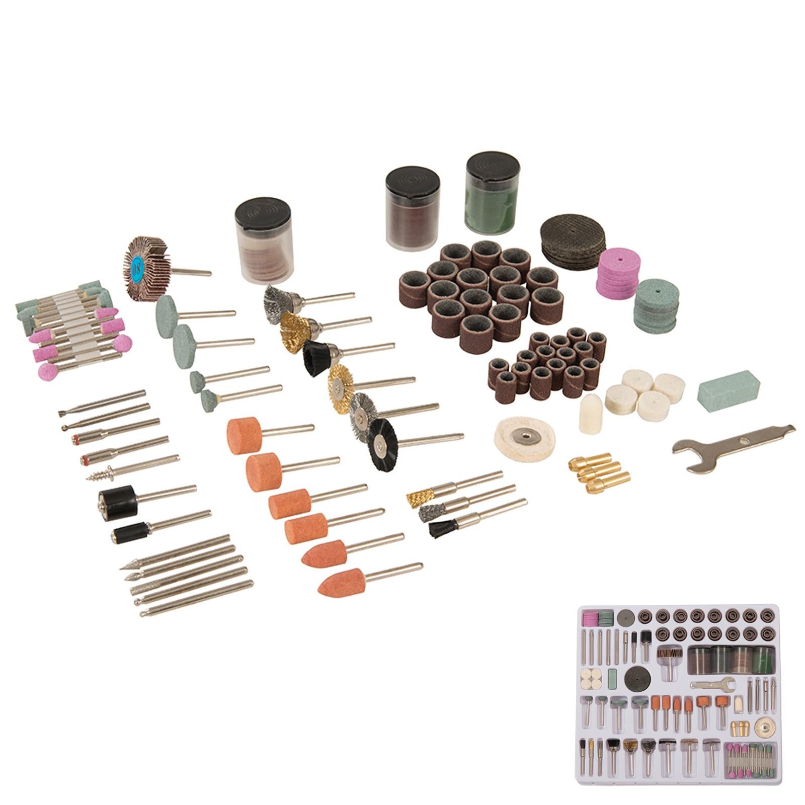 216Pce Rotary Tool Accessory Kit And Muliti Function Tools W/ Cutting Disk Burrs