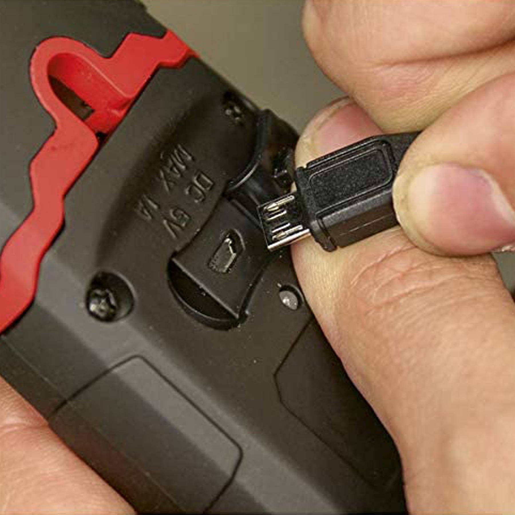 Sealey R/Charge 360 Insp Light 3W COB & 1W SMD LED Black Li-Poly