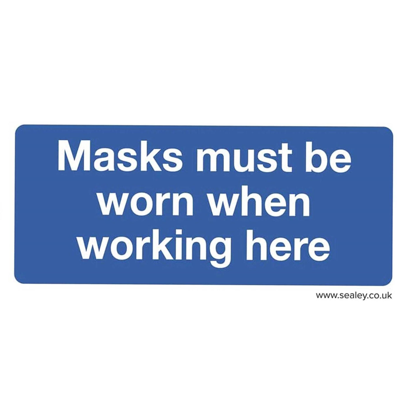 Mandatory Safety Sign - Masks Must Be Worn - Rigid Plastic