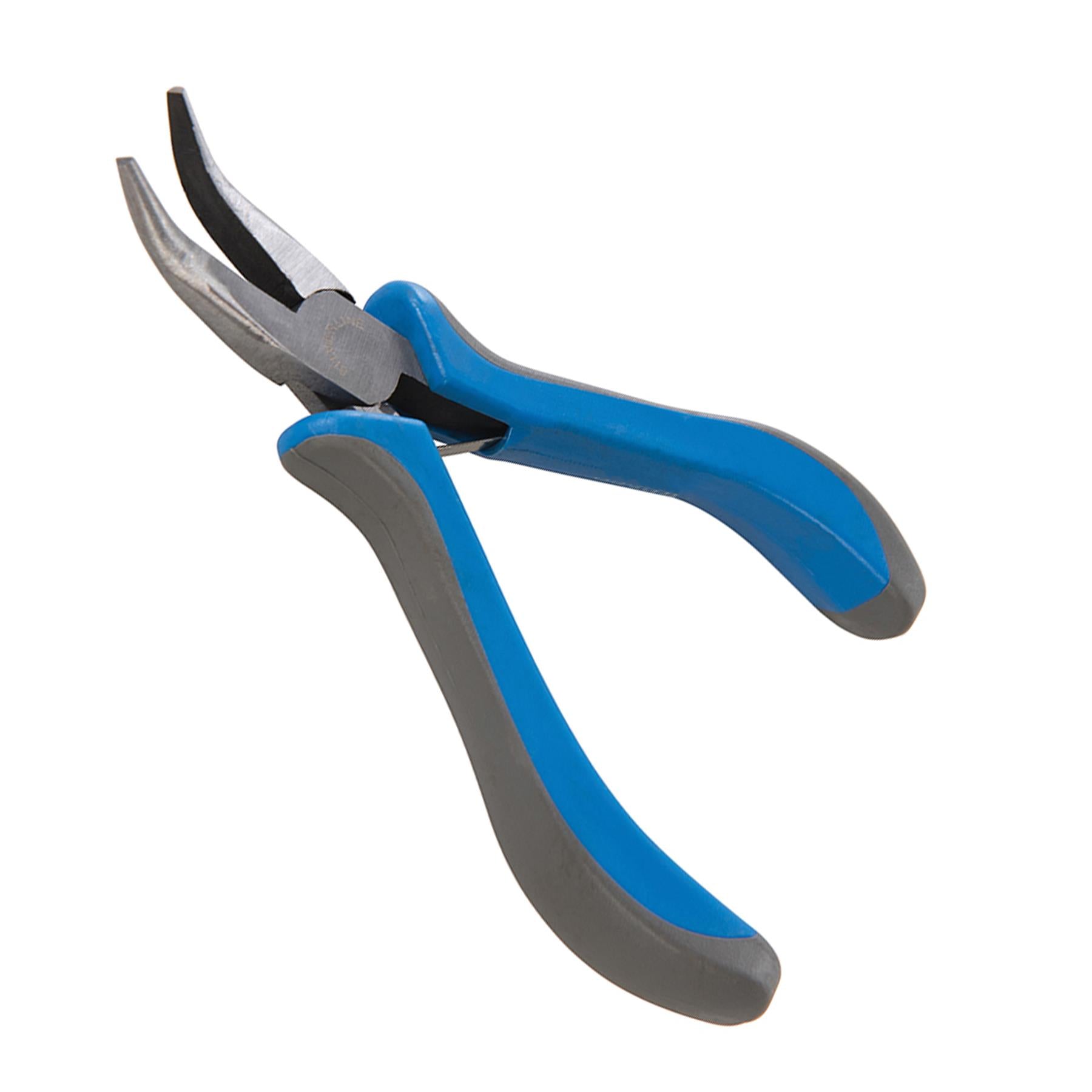 Bent Nose Mini Pliers - 130mm Tempered Carbon Steel Jaws For Accurate Work