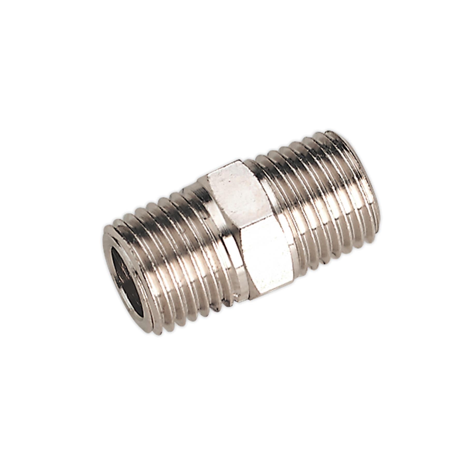 Sealey Double Male Union 1/4"BSPT to 1/4"BSPT