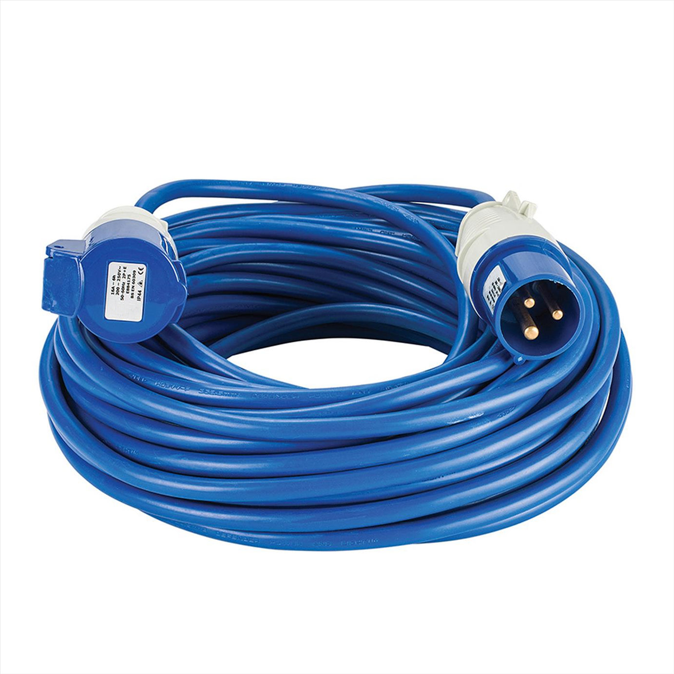 Defender Arctic Extension Lead Blue 2.5mm2 16A 25m 230V