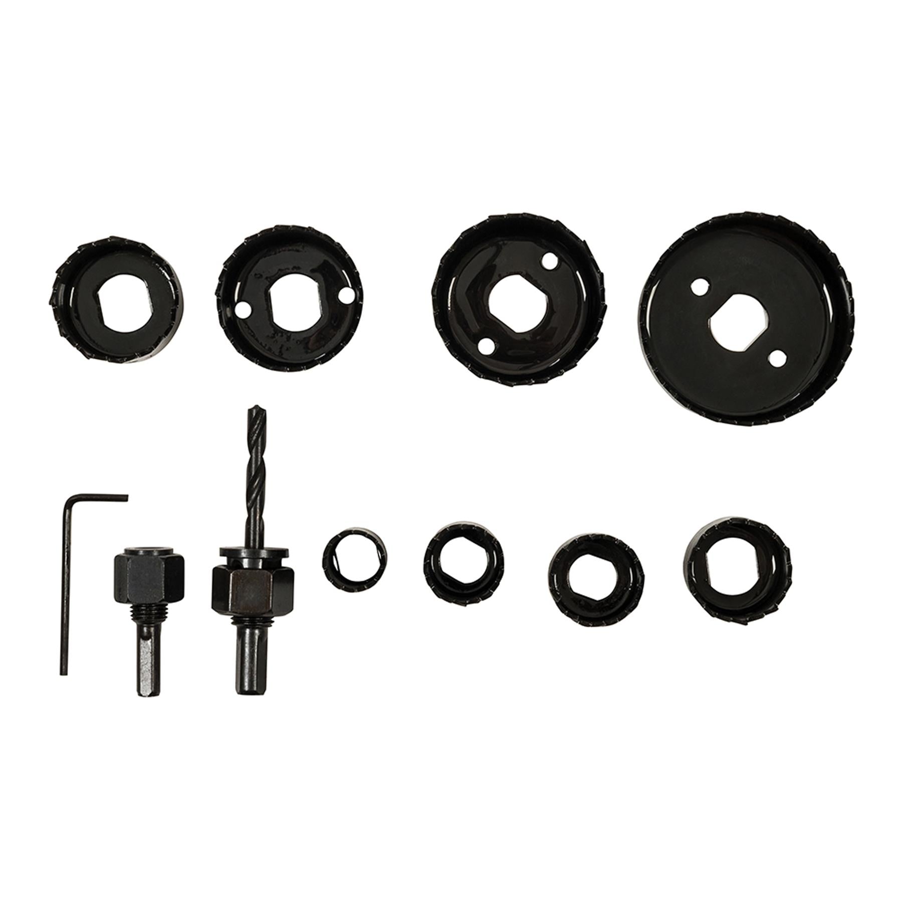 Holesaw Set 11pce 19 - 64mm Holesaw High Carbon Steel Body w/ Heat-Treated Teeth