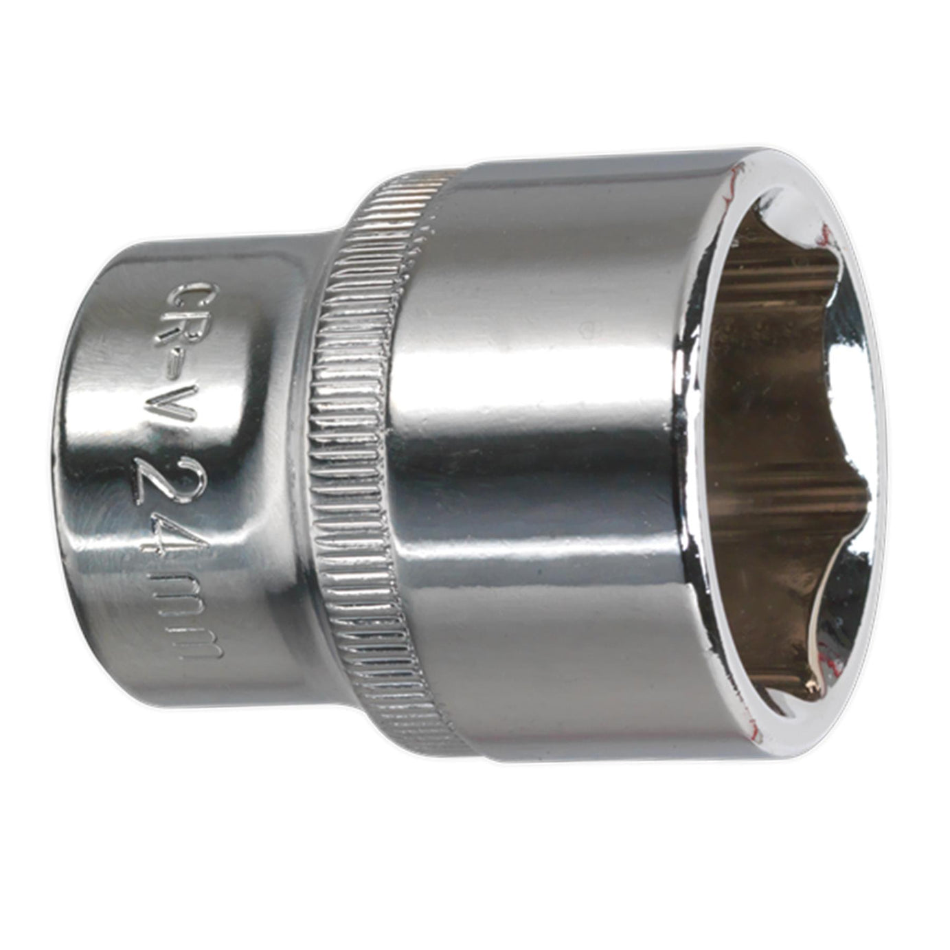Sealey WallDrive Socket 24mm 1/2"Sq Drive Fully Polished