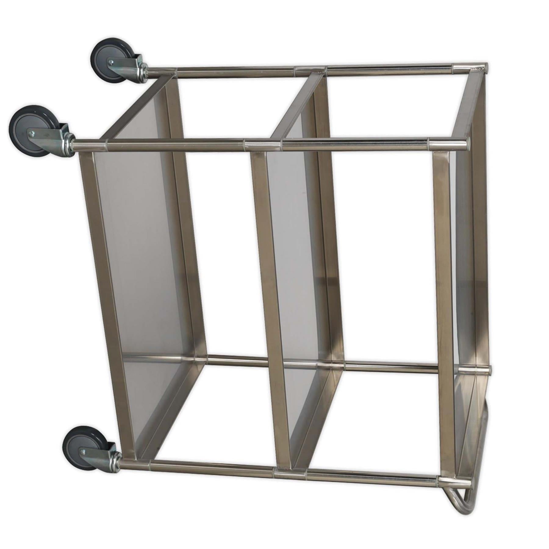Sealey Workshop Trolley 3-Level Stainless Steel  30kg capacity shelves.