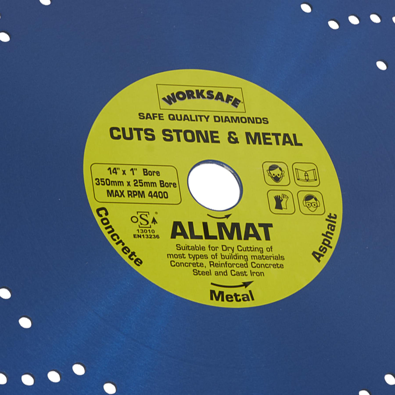 Platinum Allmat Diamond Blade 350 x 25mm.Sealey