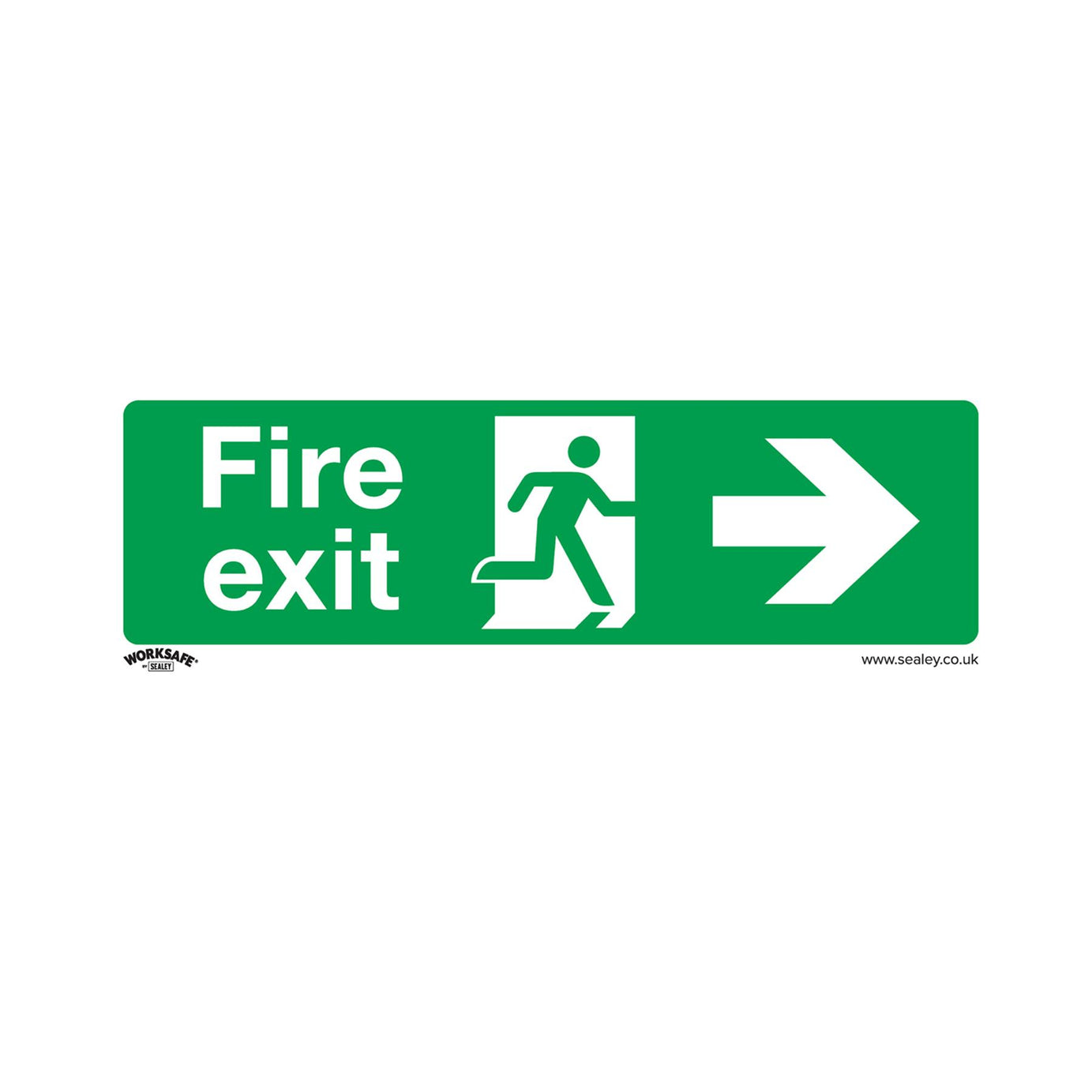 Safe Conditions Safety Sign - Fire Exit (Right) - Self-Adhesive Vinyl