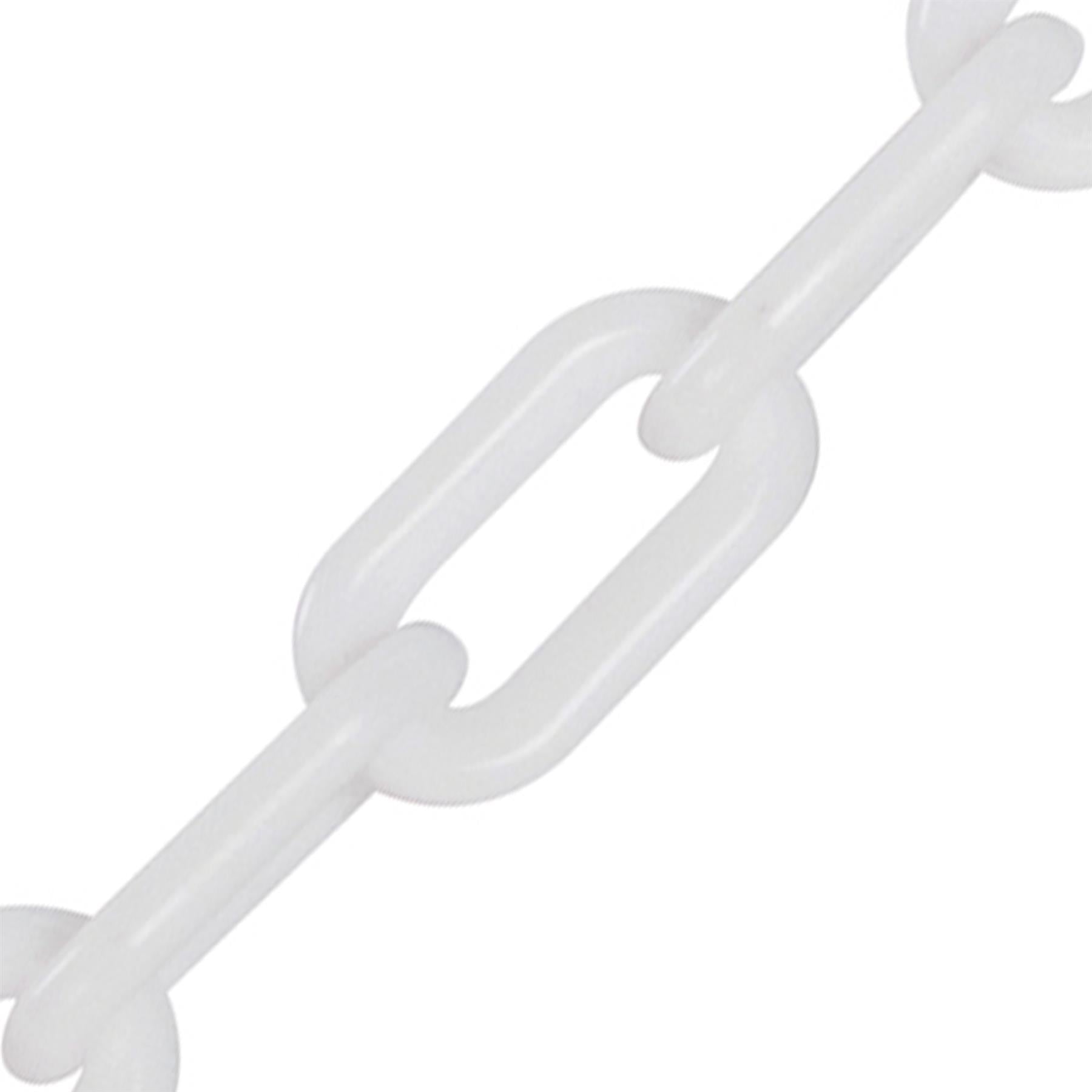 Plastic Chain White 6mm X 5M Strong Plastic Construction Weatherproof
